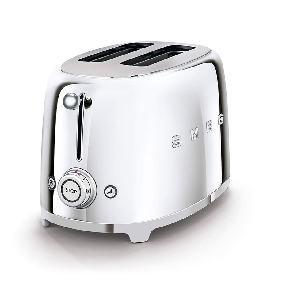 SMEGÇelik Kettle Ve 2x1 Ekmek Kızartma Makinesi Seti KLF03-TSF01SSEUÇelik Set