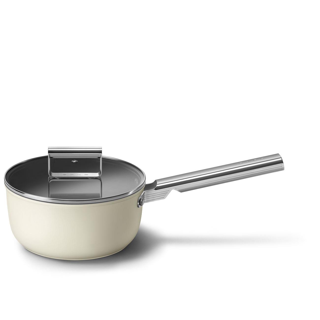 SMEGSMEG Cookware 50'S Style Krem Sos Tenceresi 2,8 LİTRE 20 CMCKFS2011CRM