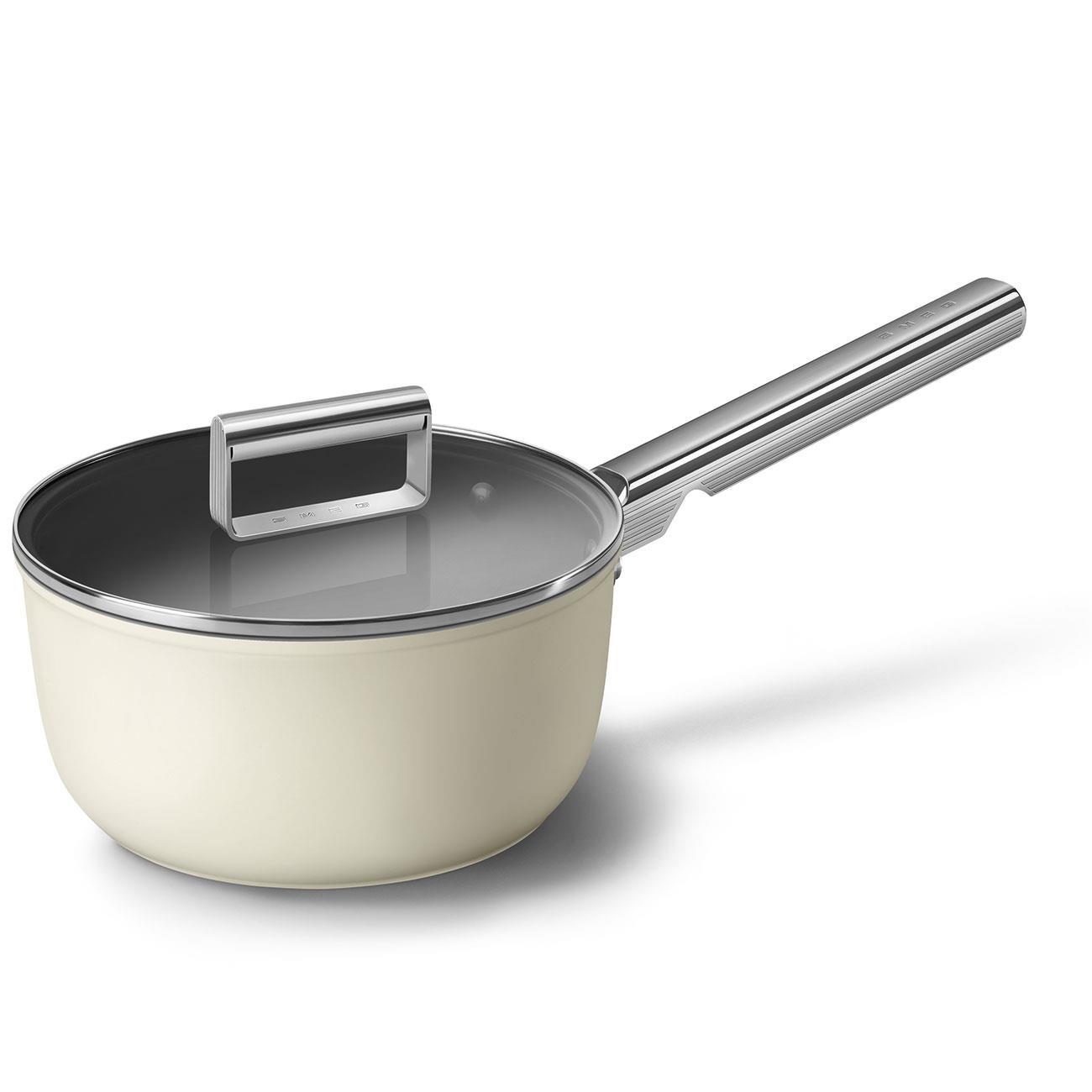 SMEGSMEG Cookware 50'S Style Krem Sos Tenceresi 2,8 LİTRE 20 CMCKFS2011CRM