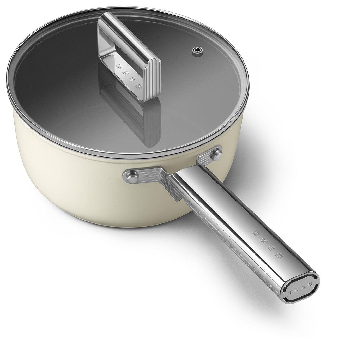 SMEGSMEG Cookware 50'S Style Krem Sos Tenceresi 2,8 LİTRE 20 CMCKFS2011CRM
