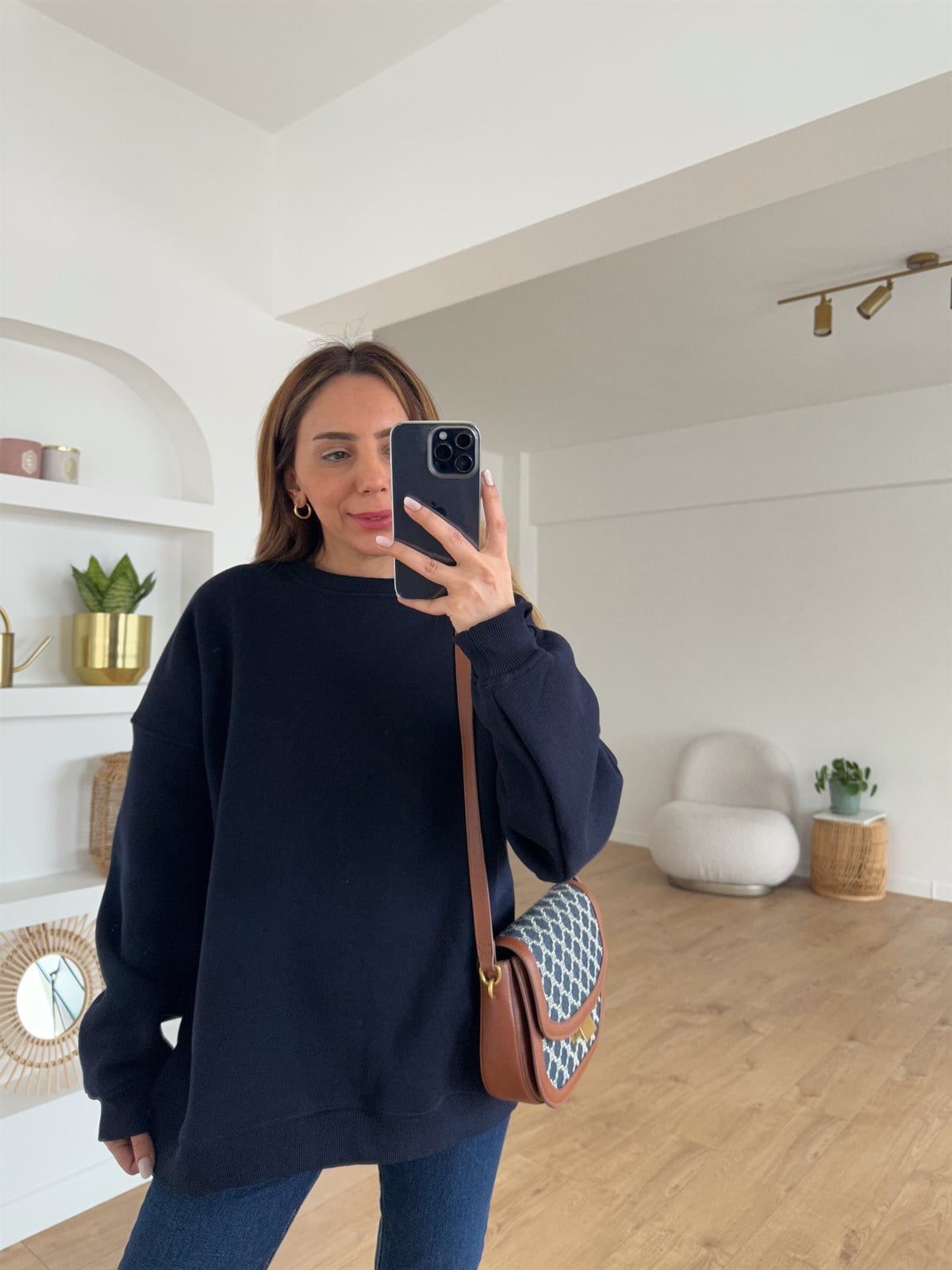  LACİVERT OVERSİZE SWEAT