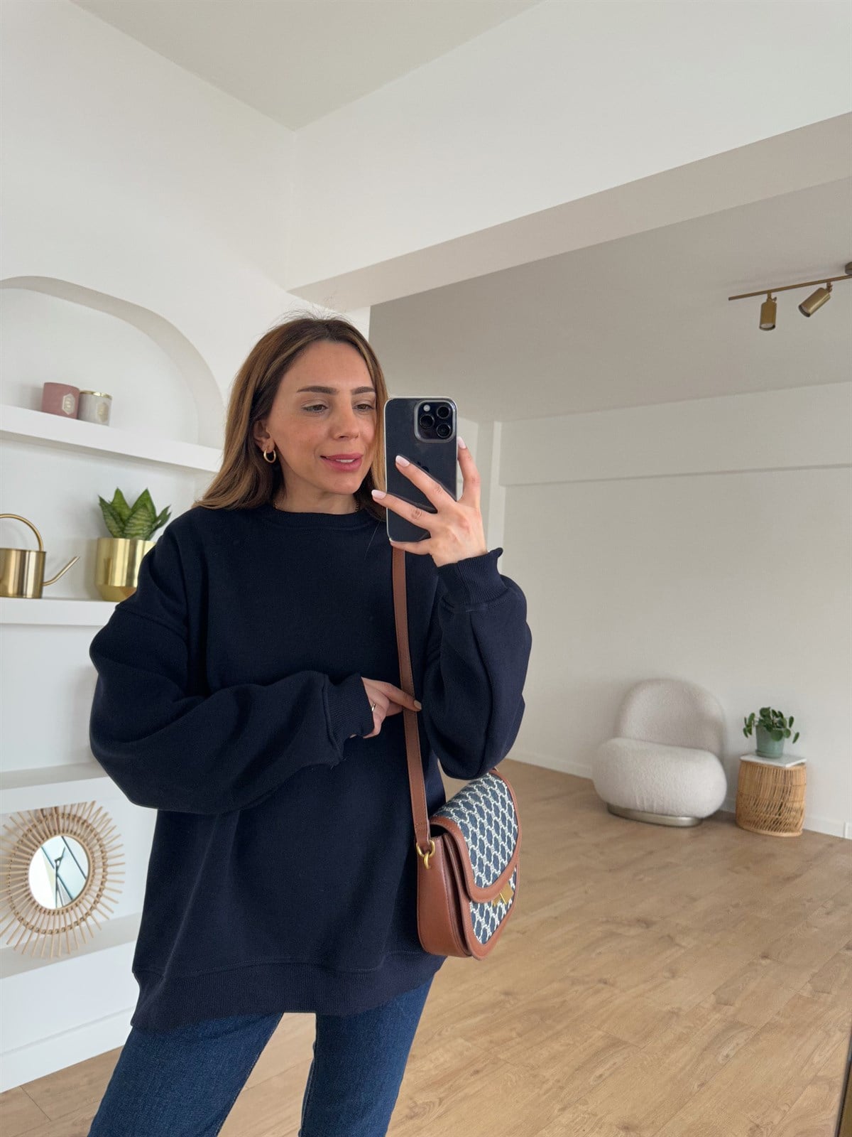  LACİVERT OVERSİZE SWEAT