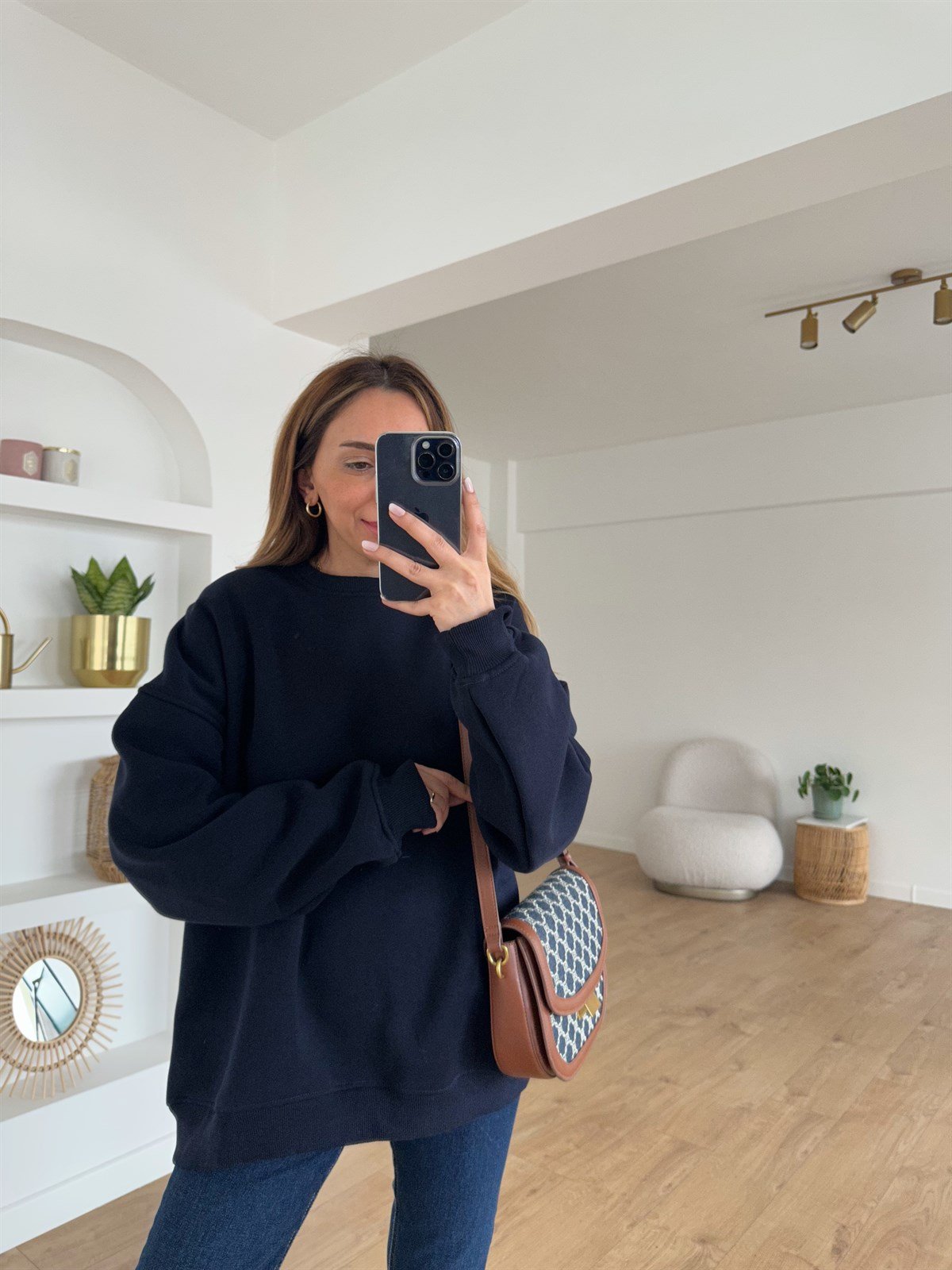  LACİVERT OVERSİZE SWEAT