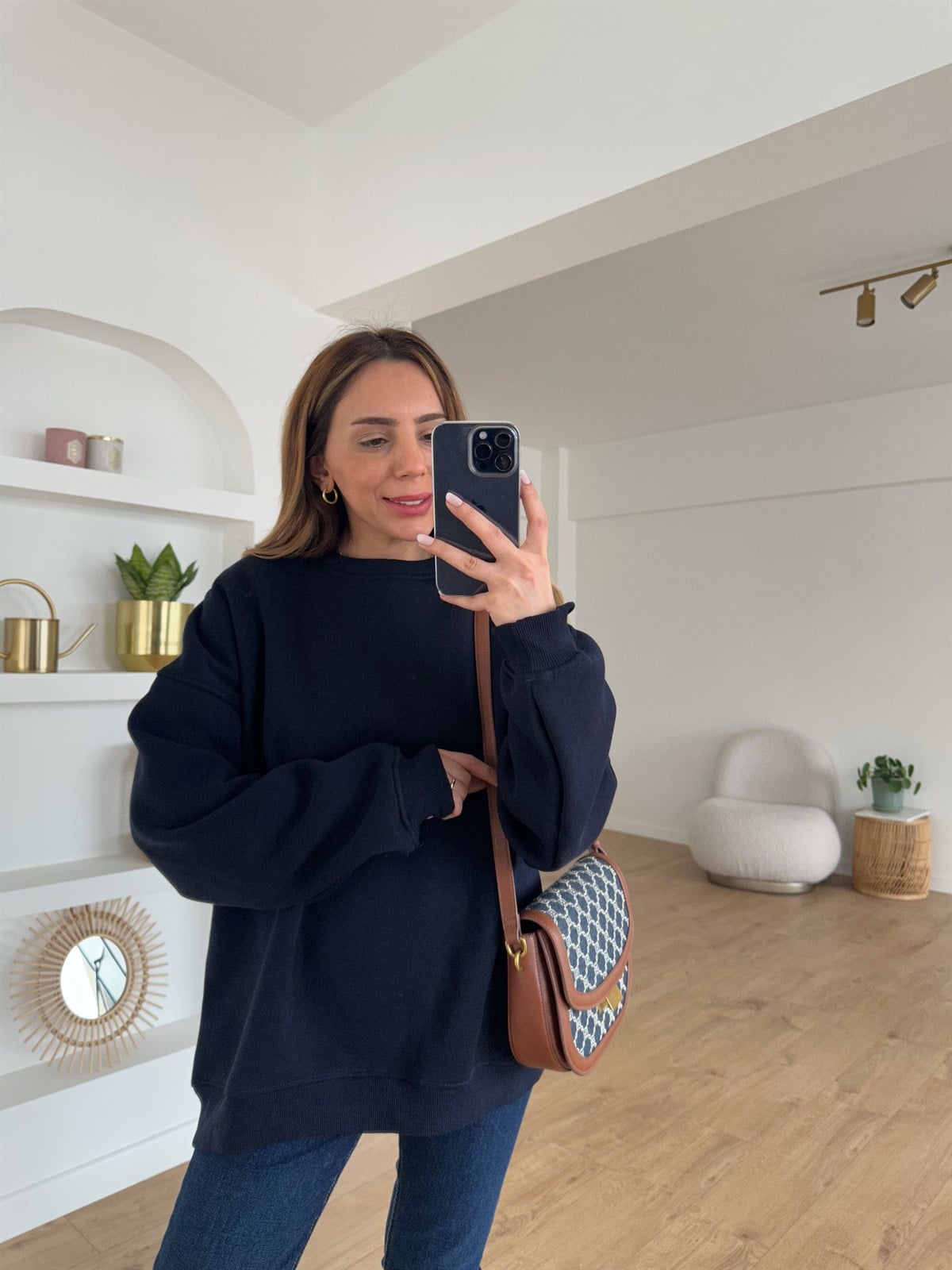  LACİVERT OVERSİZE SWEAT