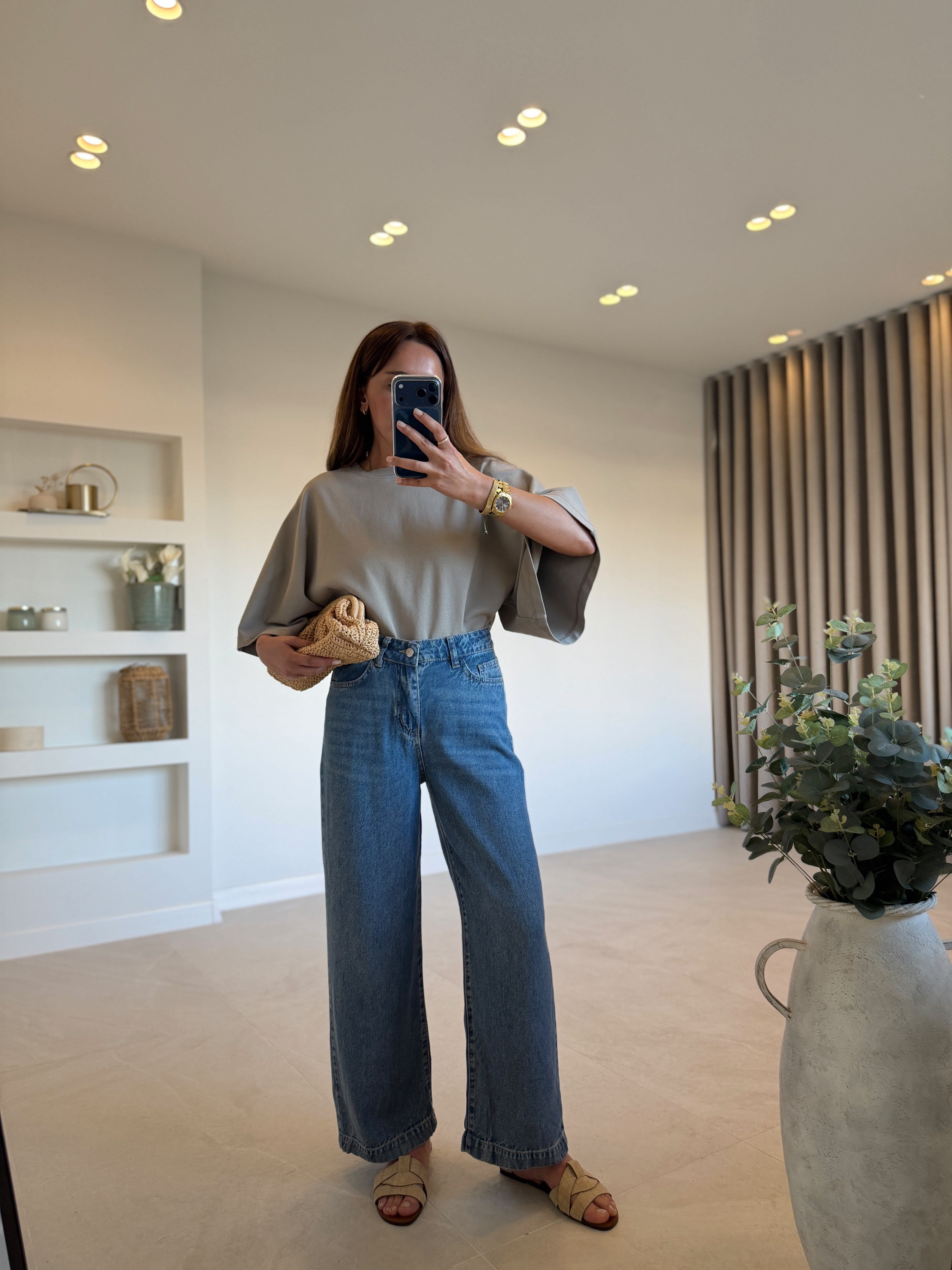 01026 Kemerli Tensel Jean Pantolon