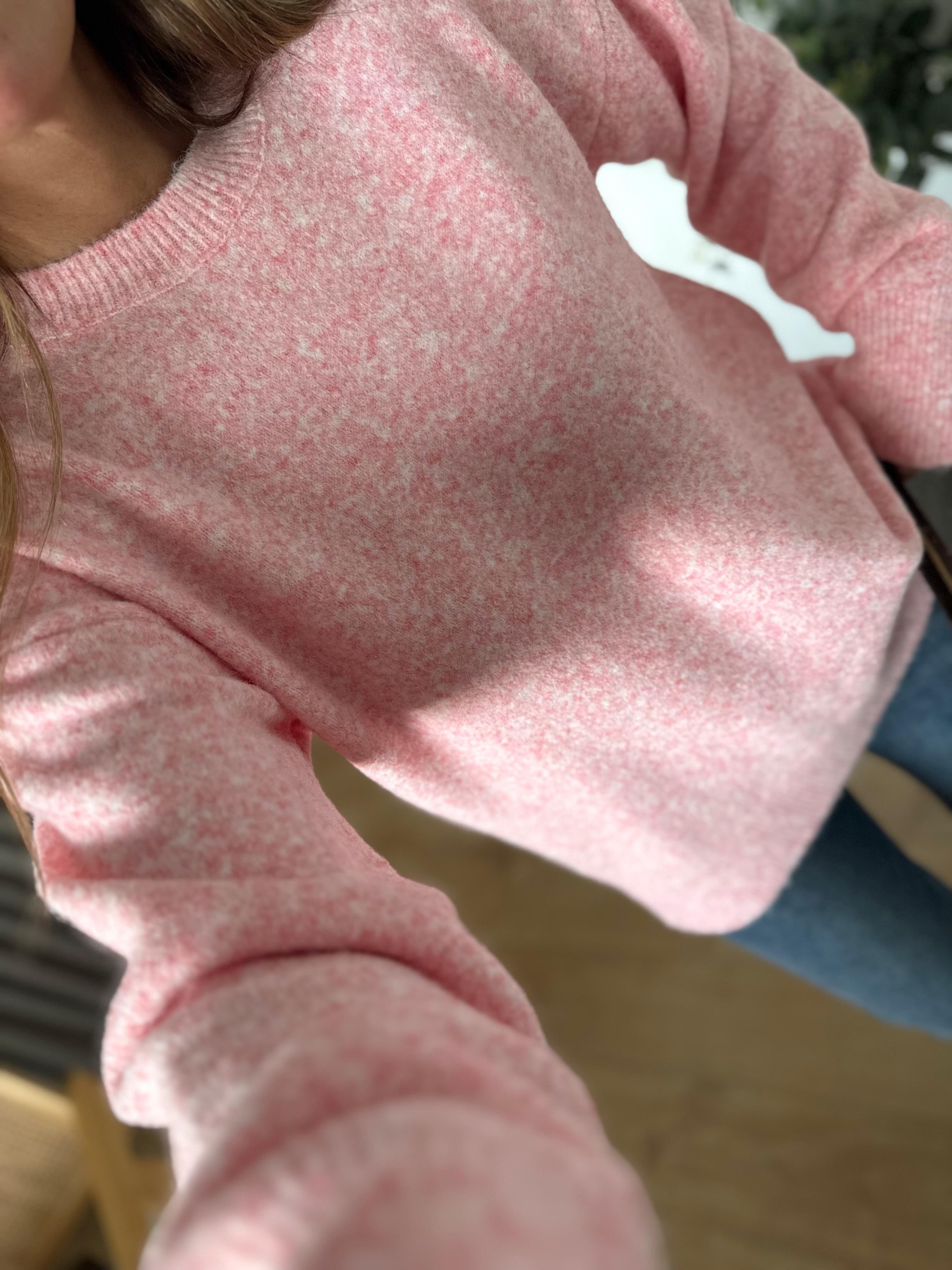 0494 Yumoş Pembe Basic Triko Kazak