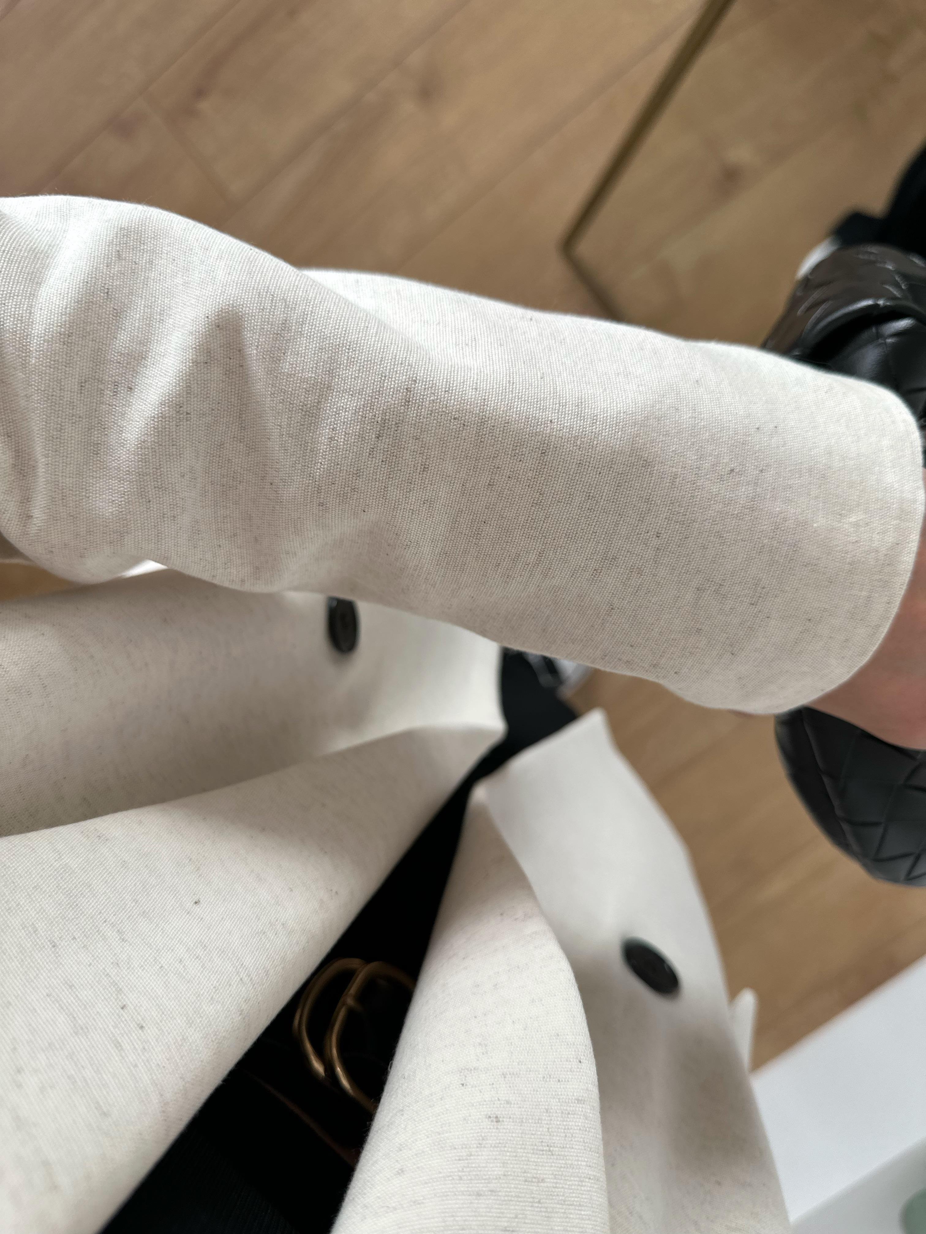 %100 HAM KETEN OVERSIZE ASTARLI TAŞ RENGİ CEKET