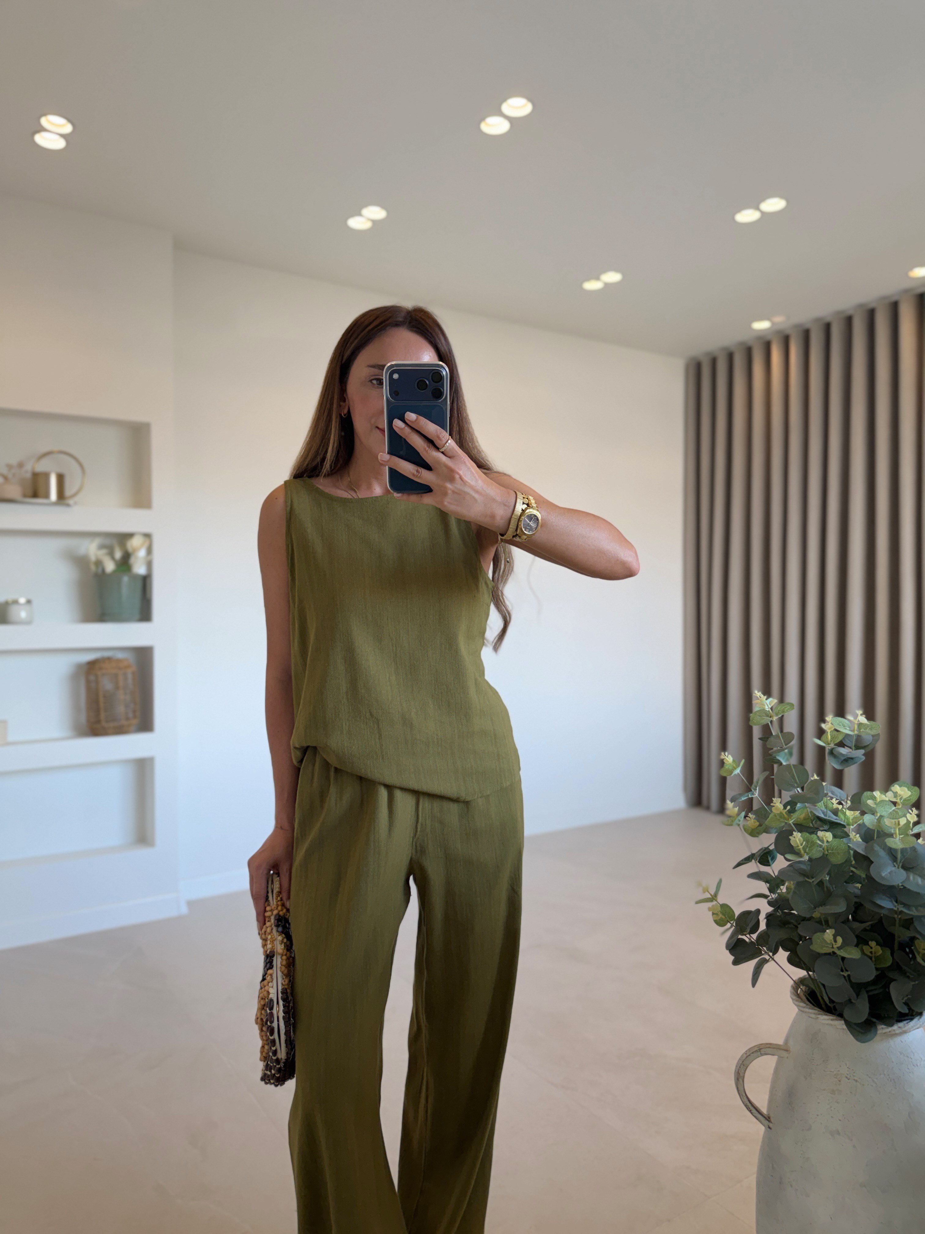 3392 Olive Keten Dokulu Takım