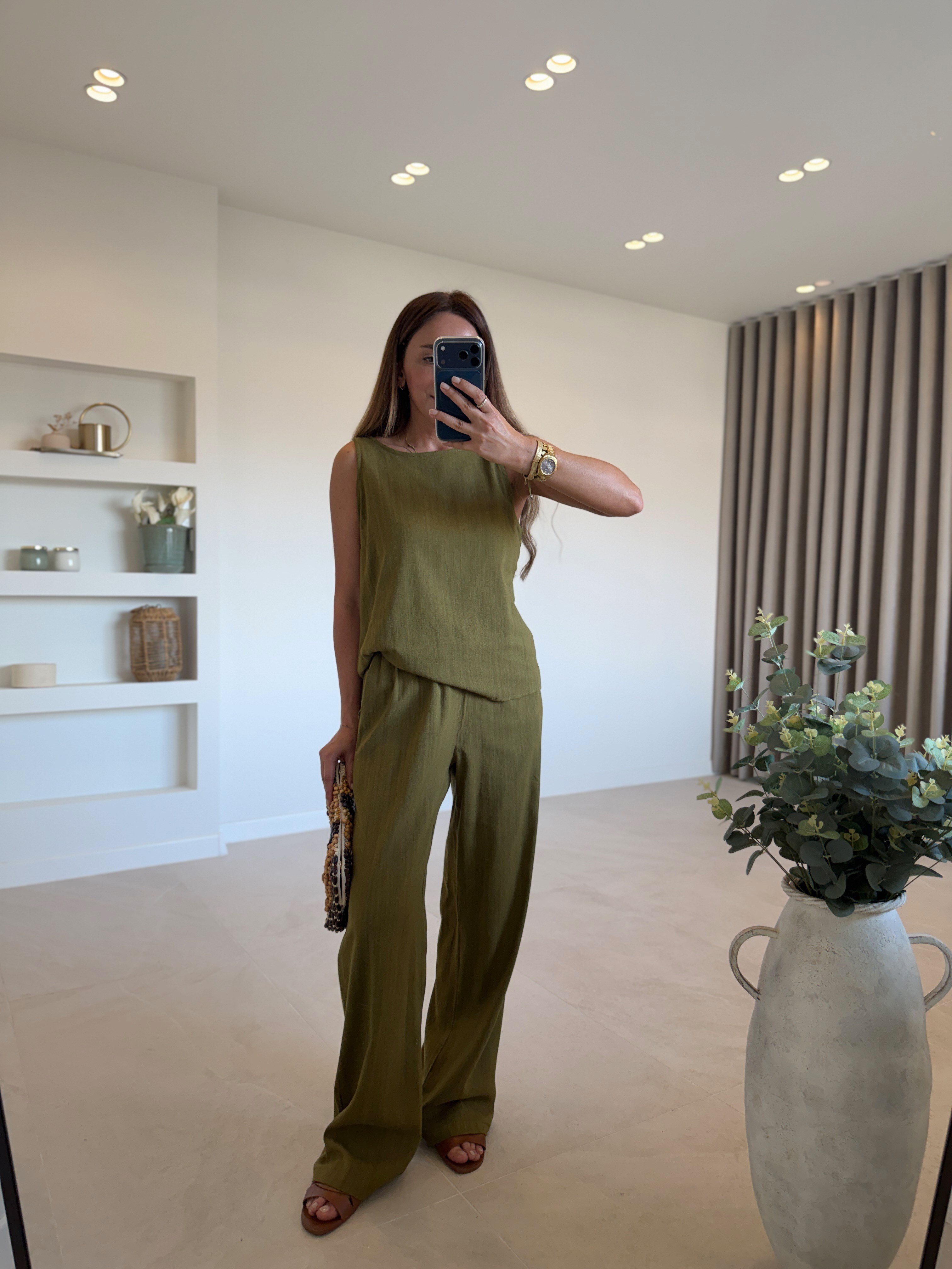 3392 Olive Keten Dokulu Takım