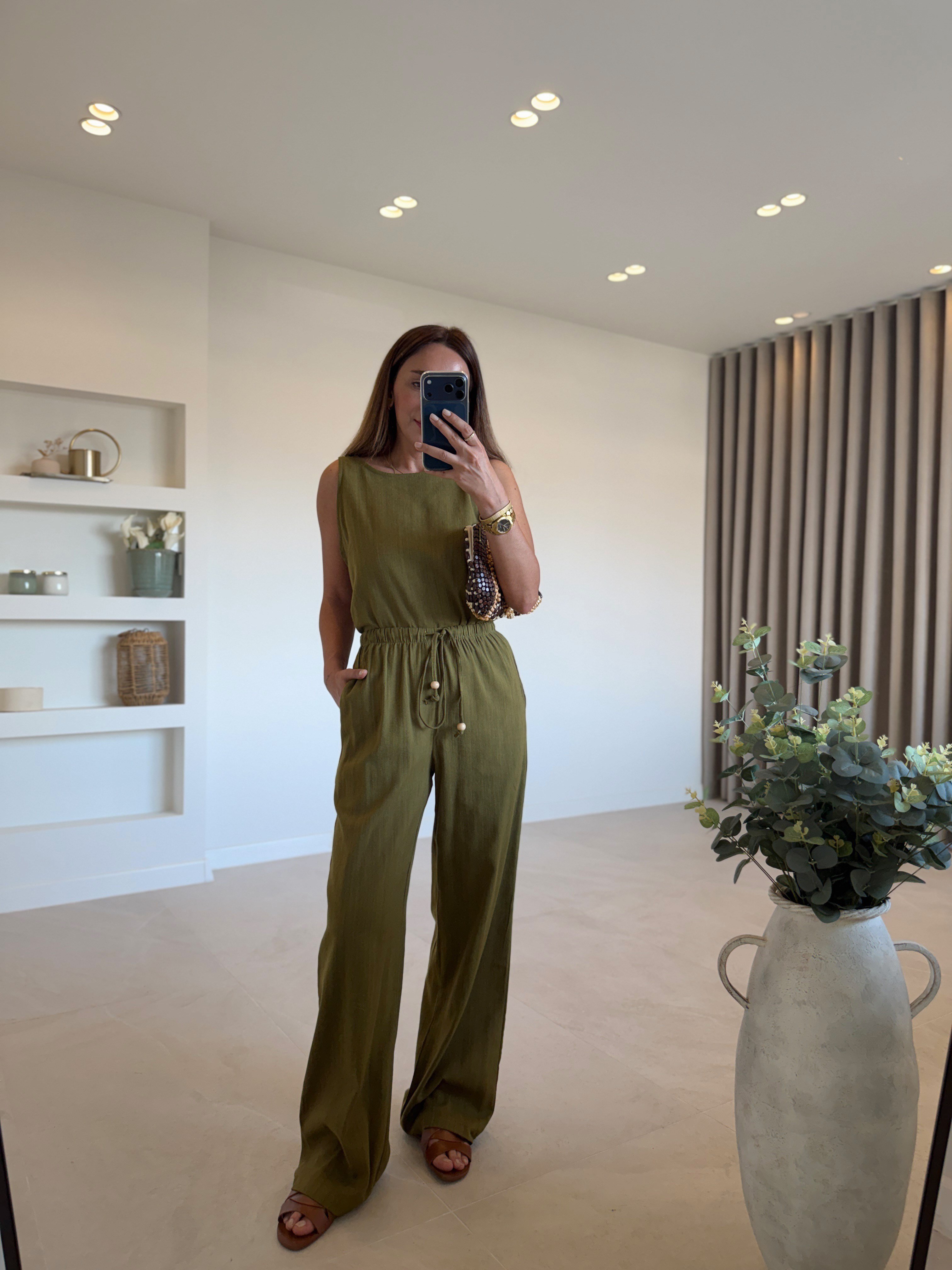 3392 Olive Keten Dokulu Takım