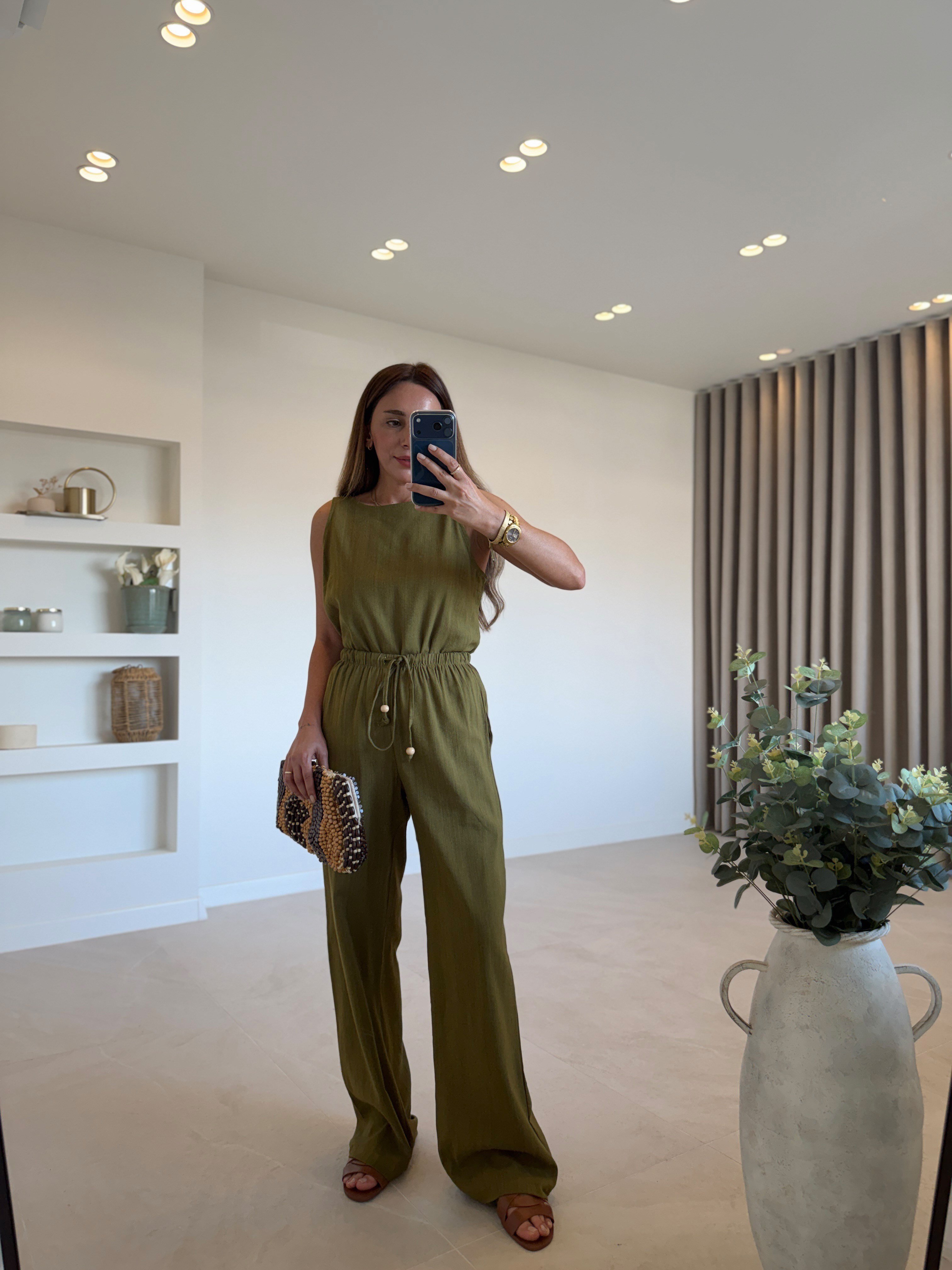 3392 Olive Keten Dokulu Takım