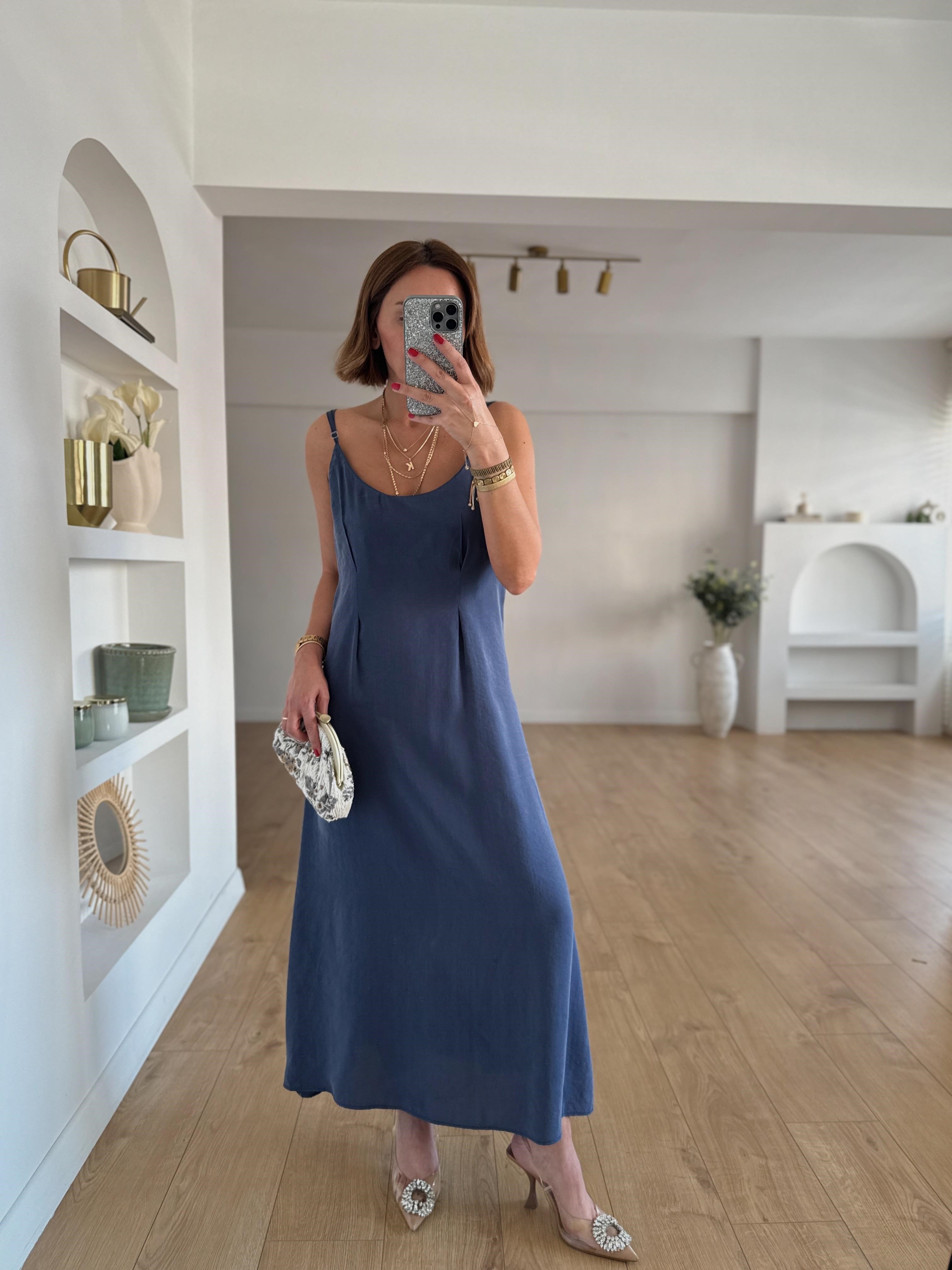 51153 Lacivert Gömlek Elbise Takım