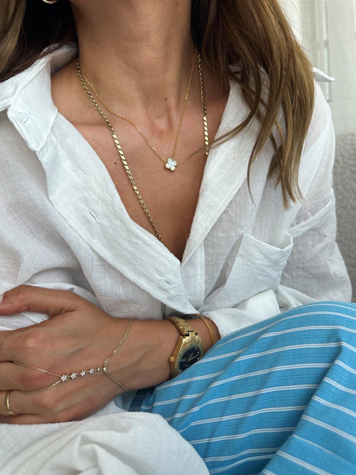 ARPELS ÇELİK KOLYE