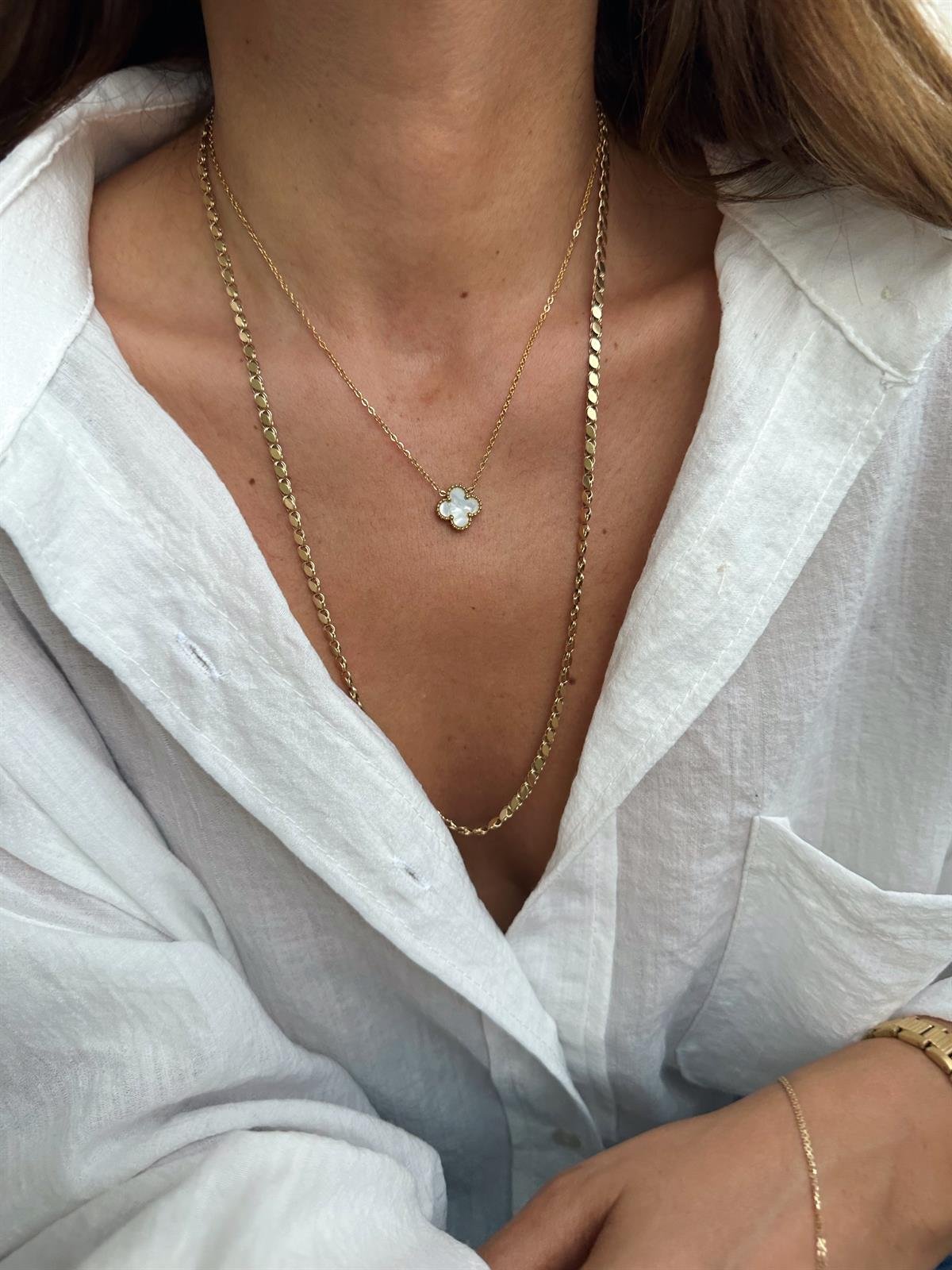 ARPELS ÇELİK KOLYE