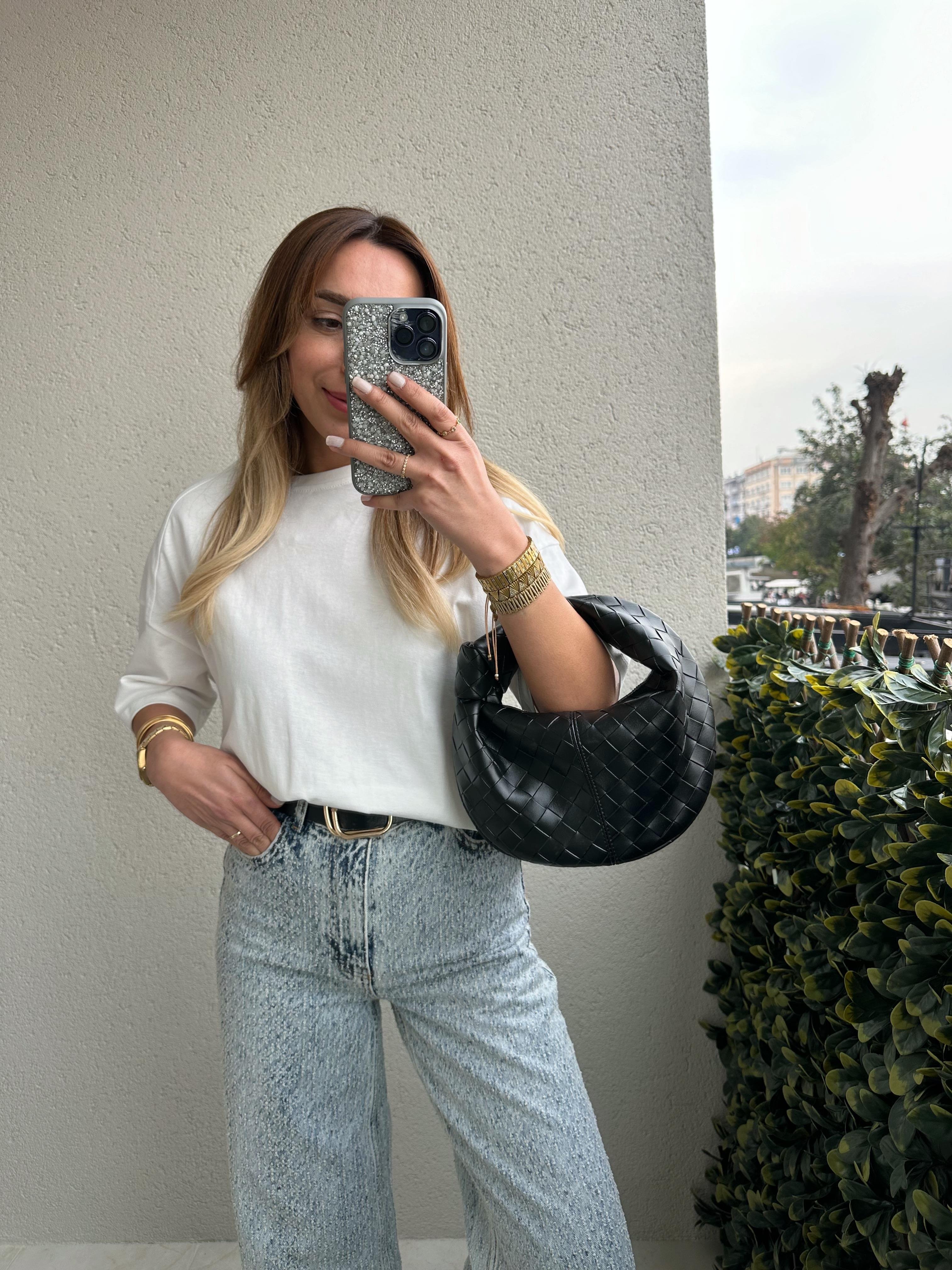 BEYAZ  %100 PAMUK OVERSIZE TİŞÖRT