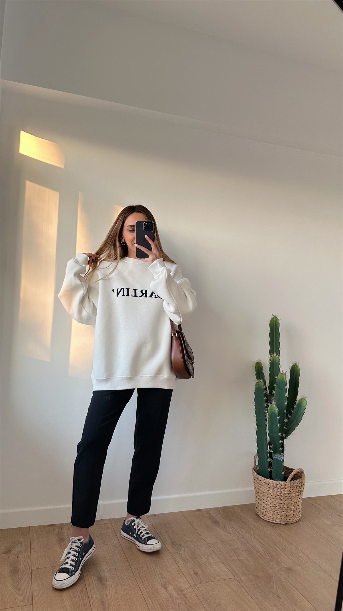 BEYAZ DARLIN NAKIŞLI SWEAT