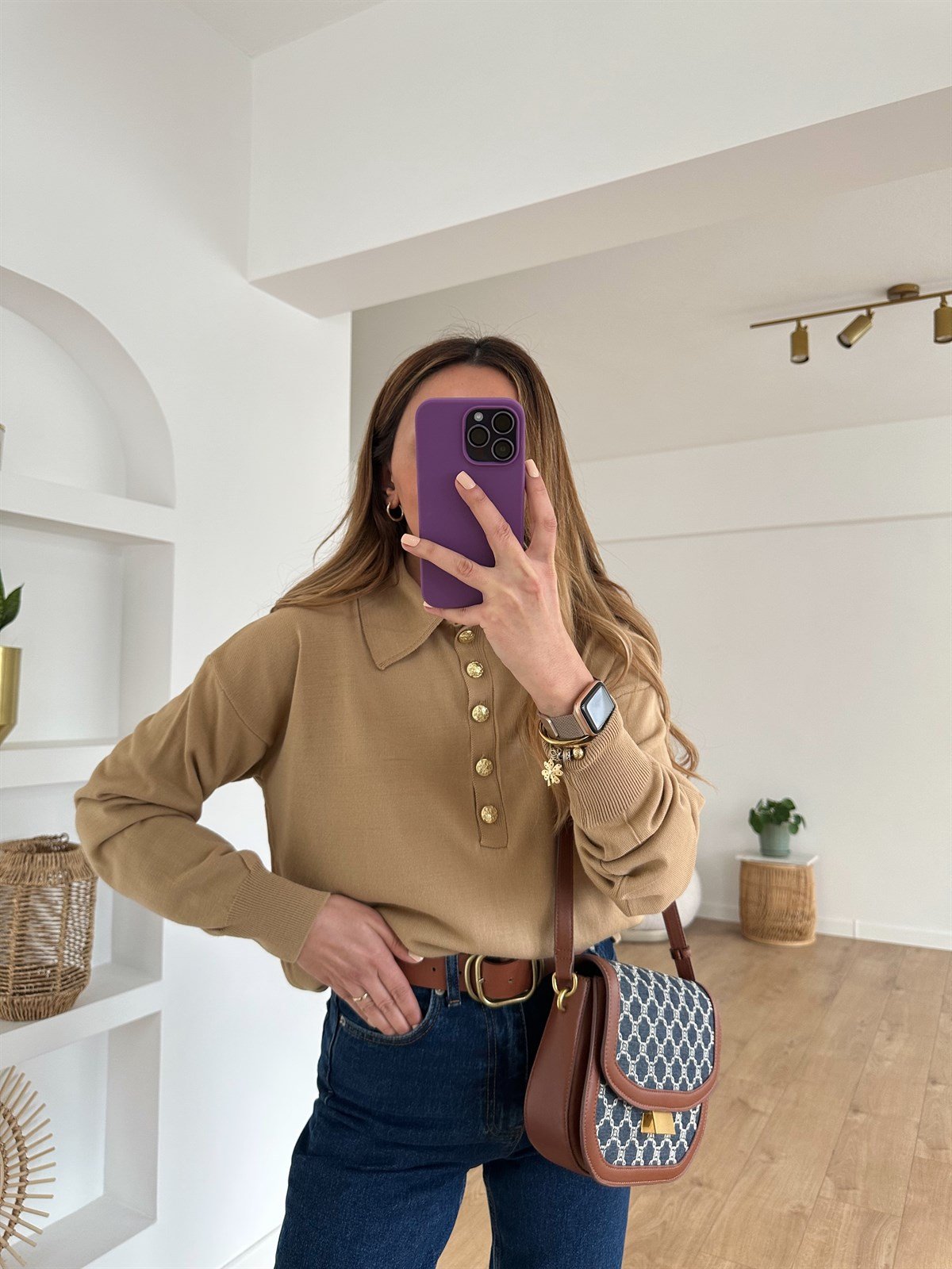 CAMEL POLO YAKA İNCE TRİKO