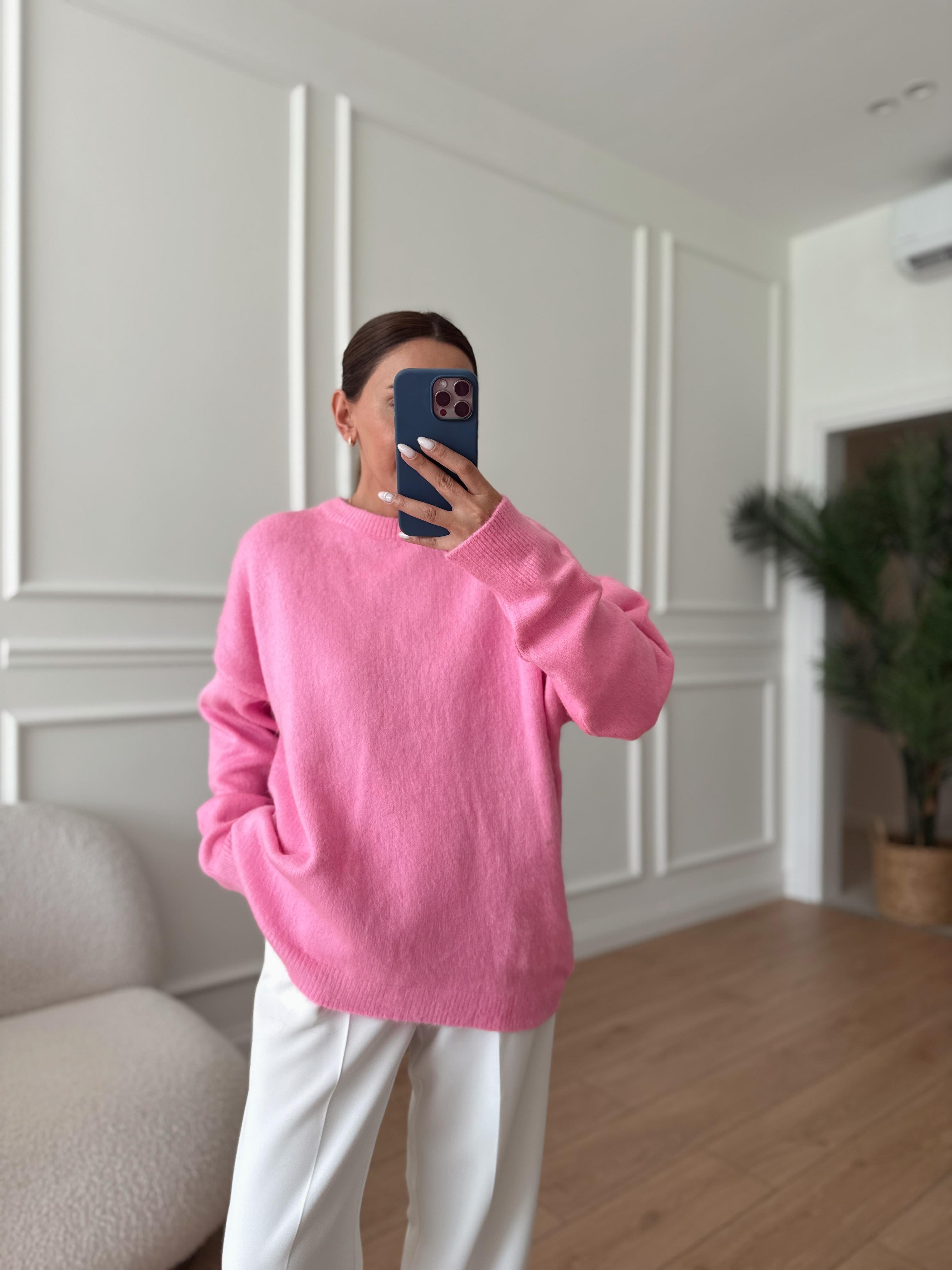Carol MD Muadil Sakallı Basic Pembe Kazak