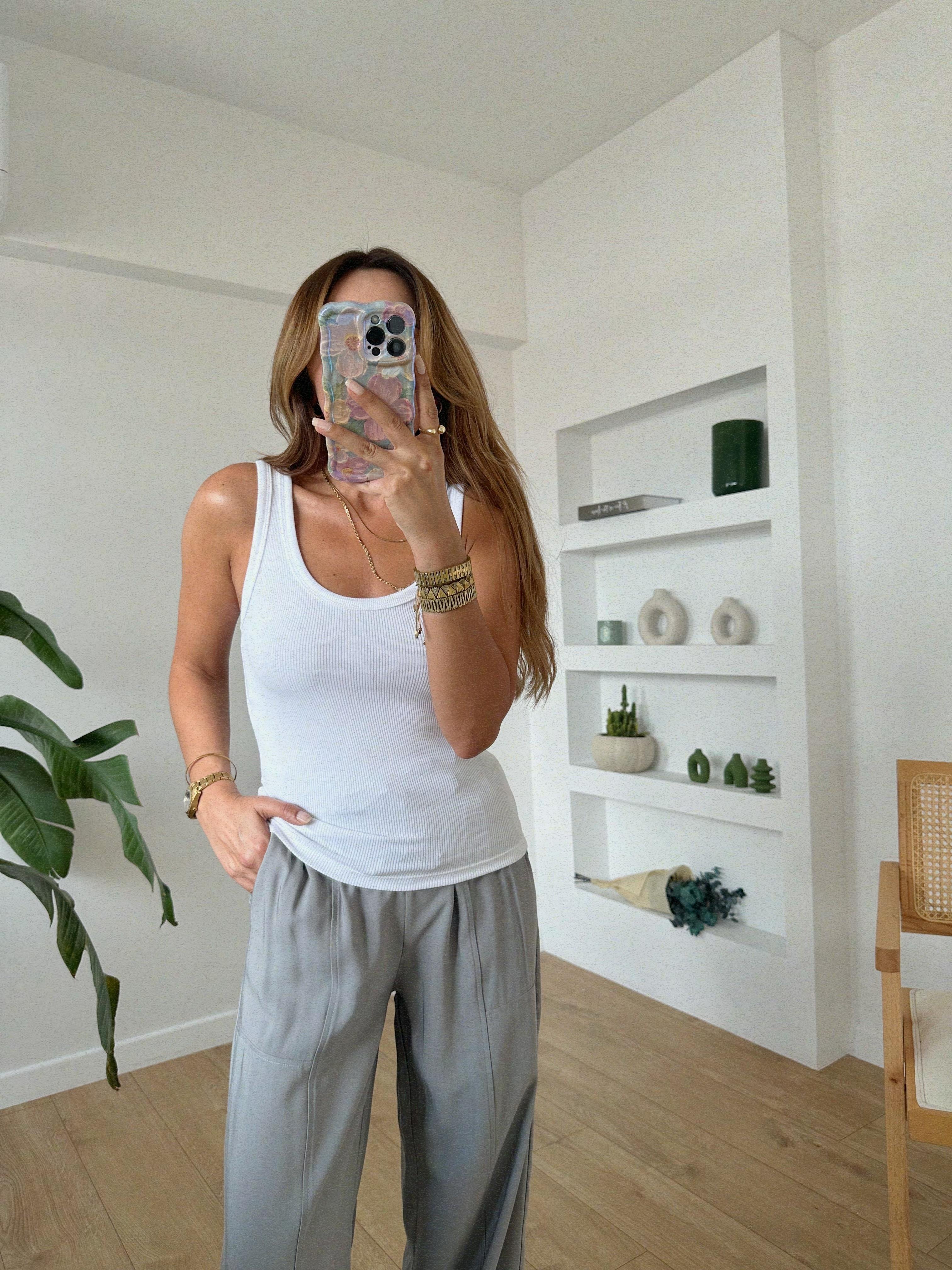 Dilvin 20829 Beyaz Askılı Atlet
