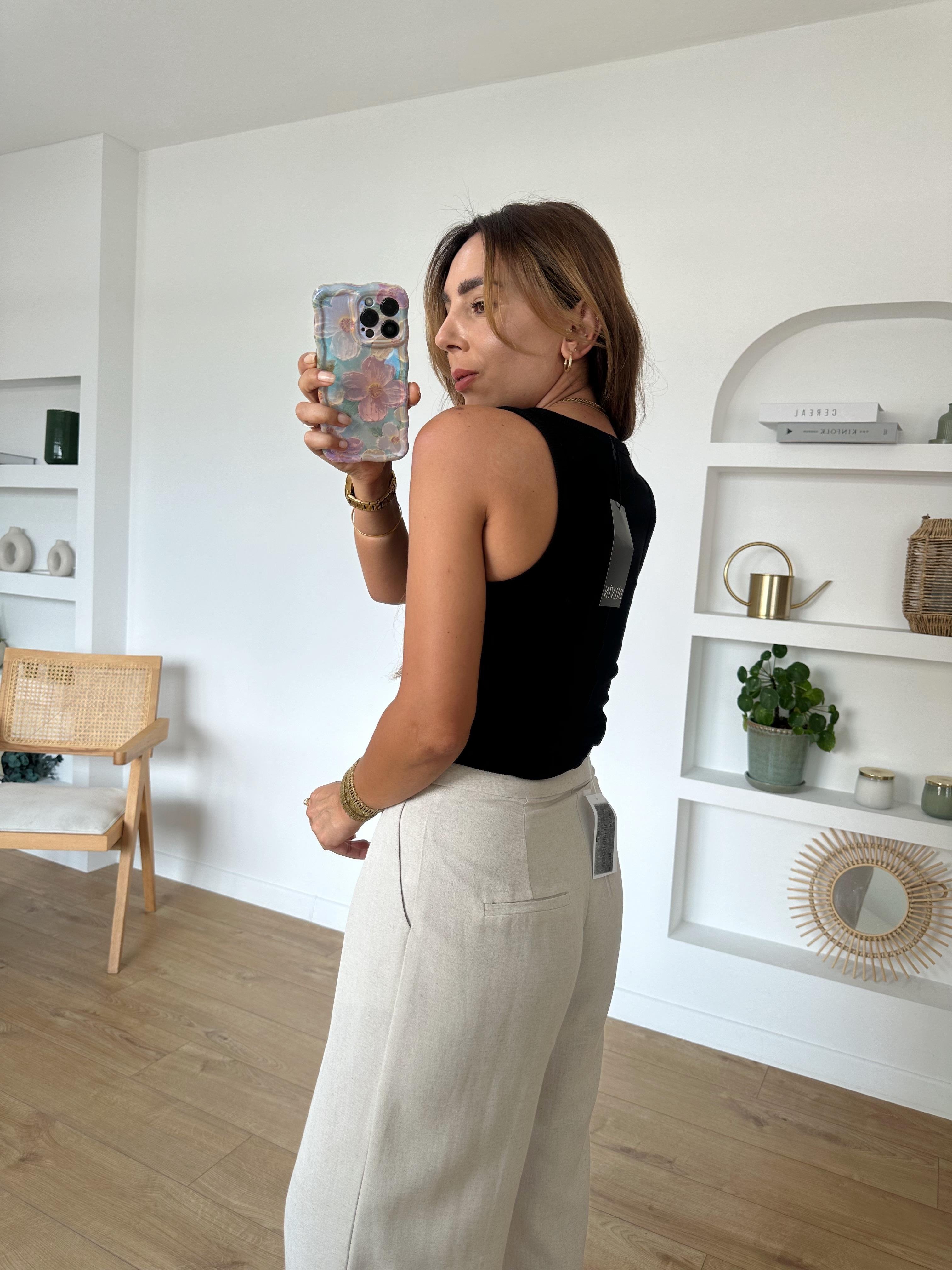 Dilvin 20829 Siyah Askılı Atlet