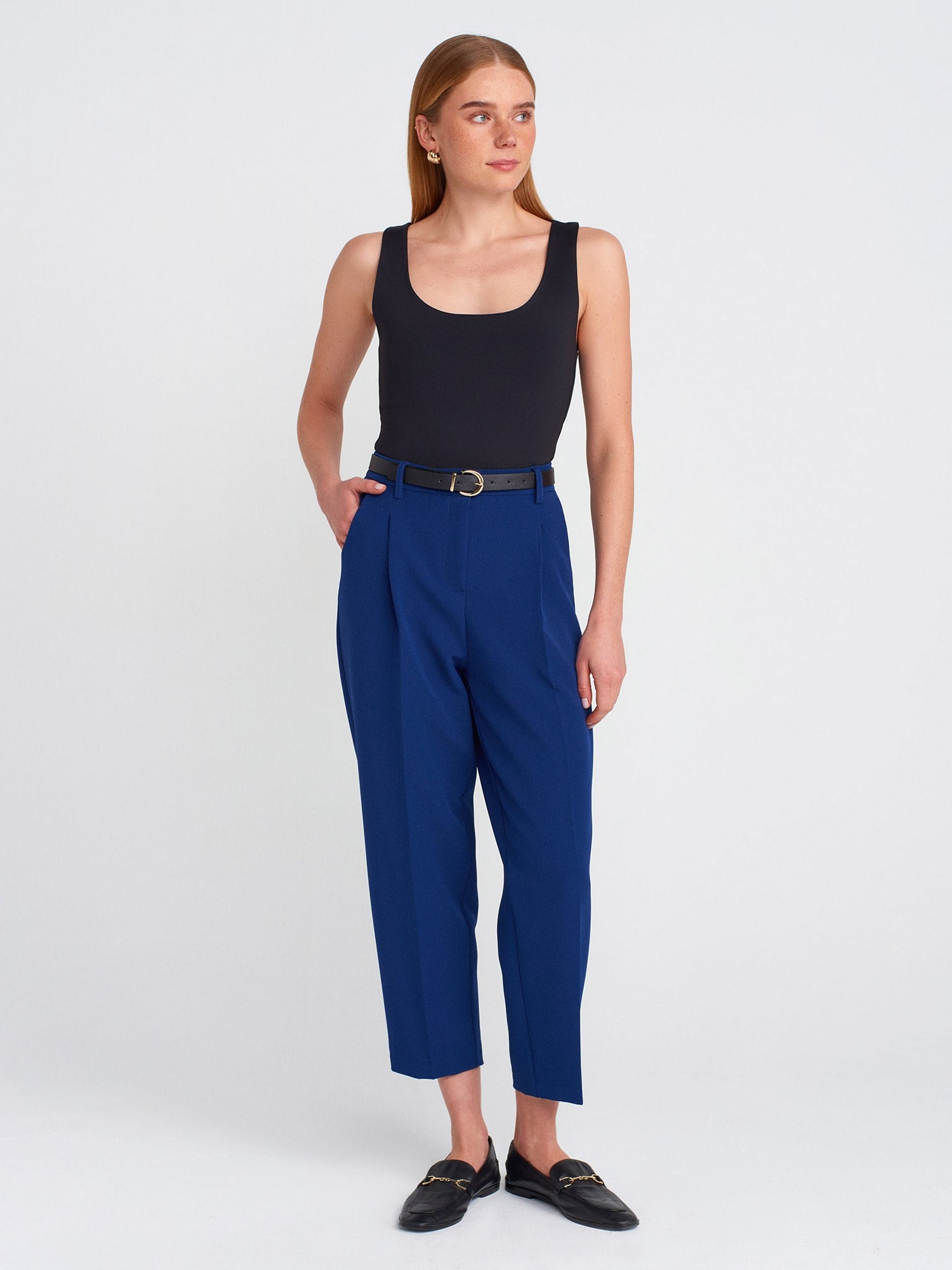 Dilvin 20977 Kalın Askılı Basic Top-Siyah