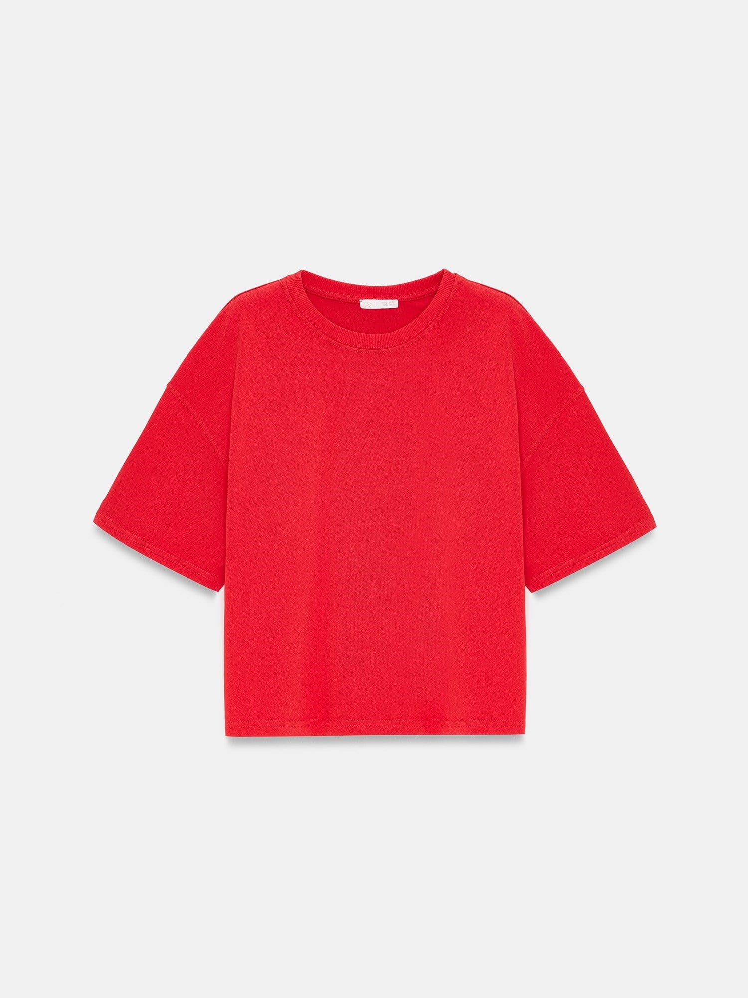 Dilvin 31017 %100 Pamuk Basic T-Shirt- Kırmızı