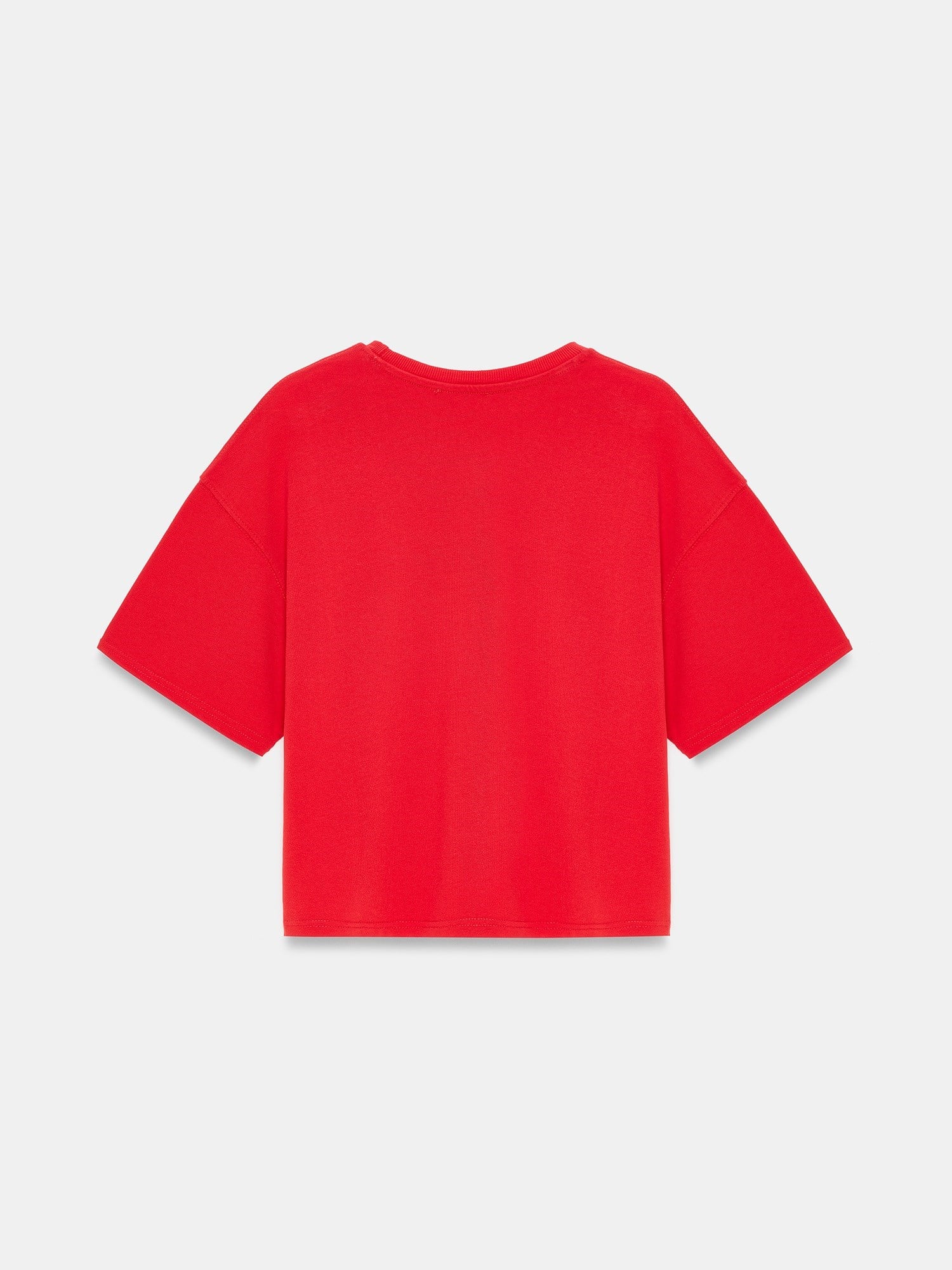 Dilvin 31017 %100 Pamuk Basic T-Shirt- Kırmızı