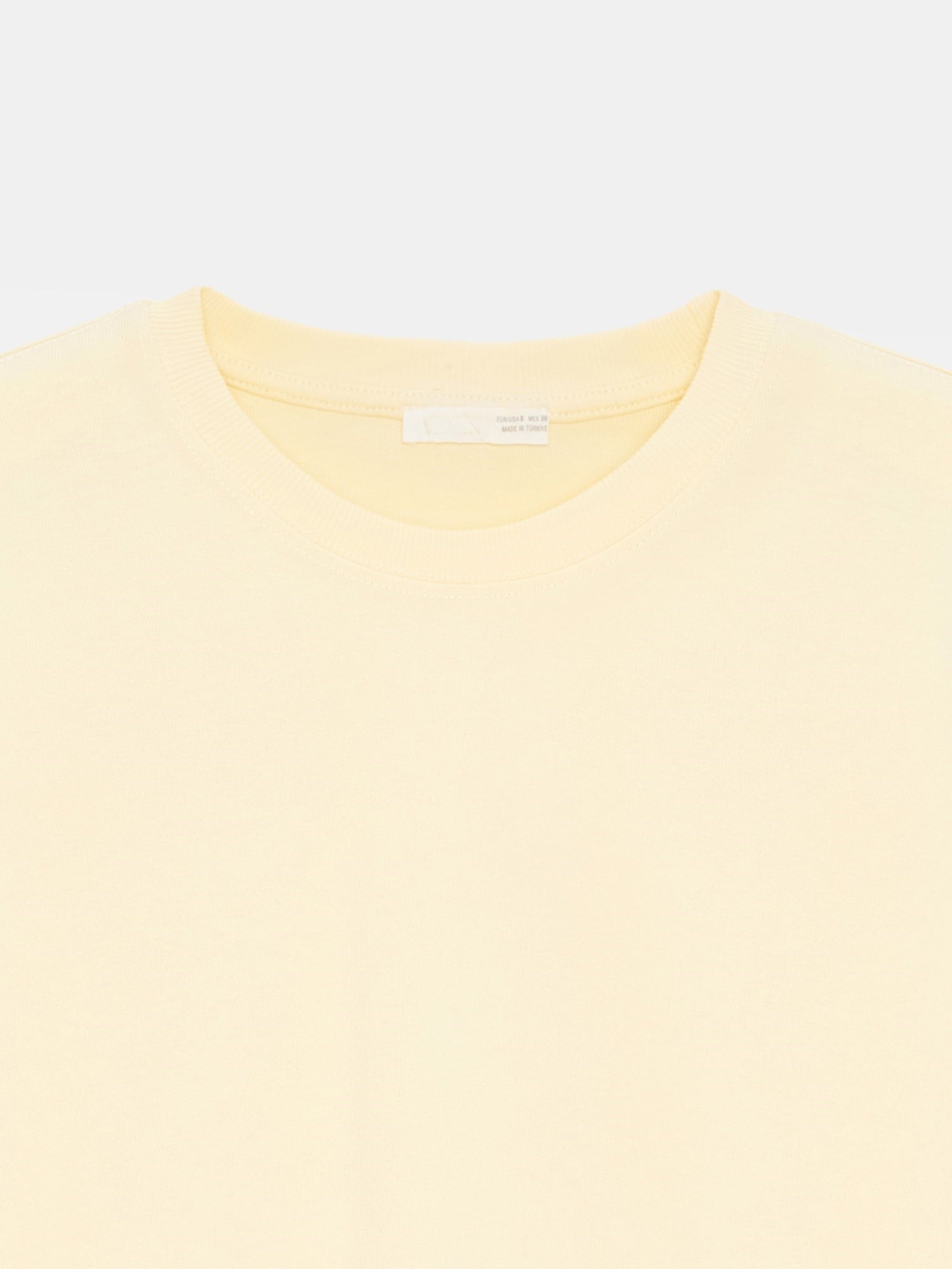 Dilvin 31017 %100 Pamuk Basic T-Shirt- Sarı