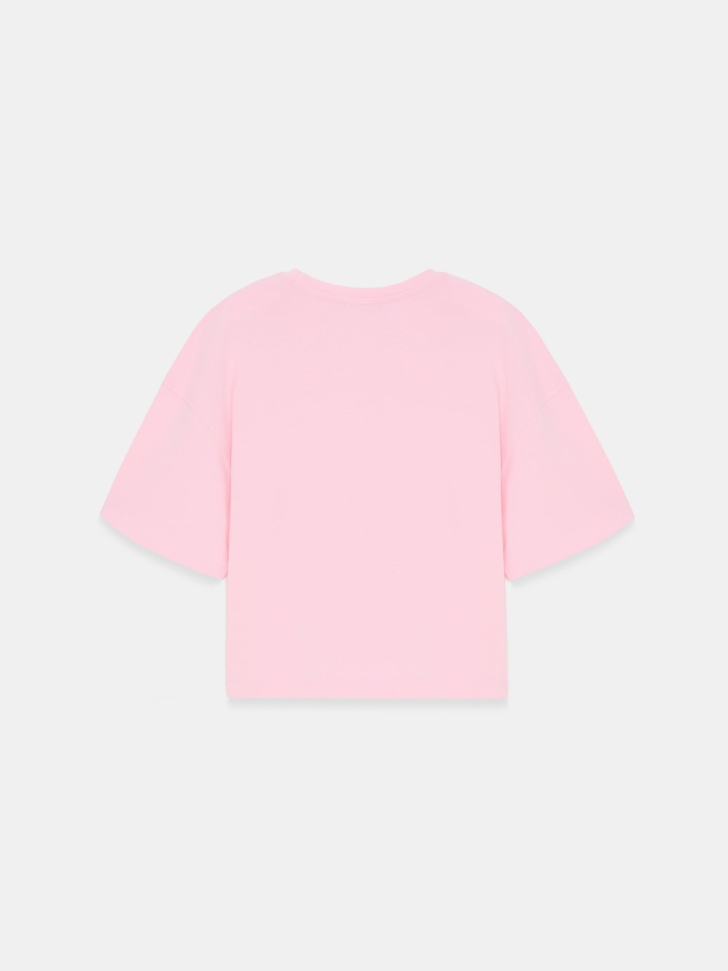 Dilvin 31017 %100 Pamuk Basic T-Shirt-Toz Pembe