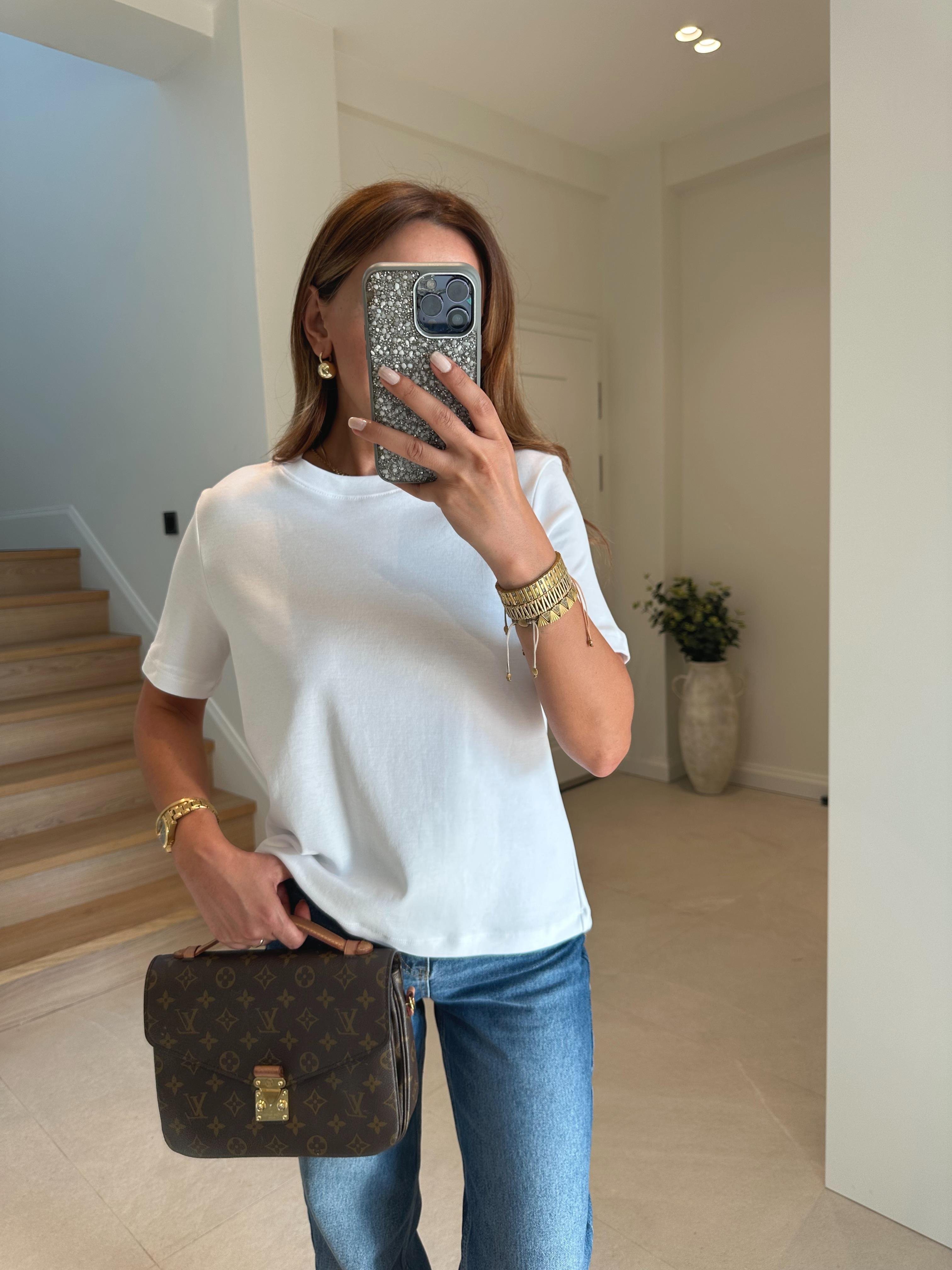 Dilvin 31142 Beyaz Premium Tişört