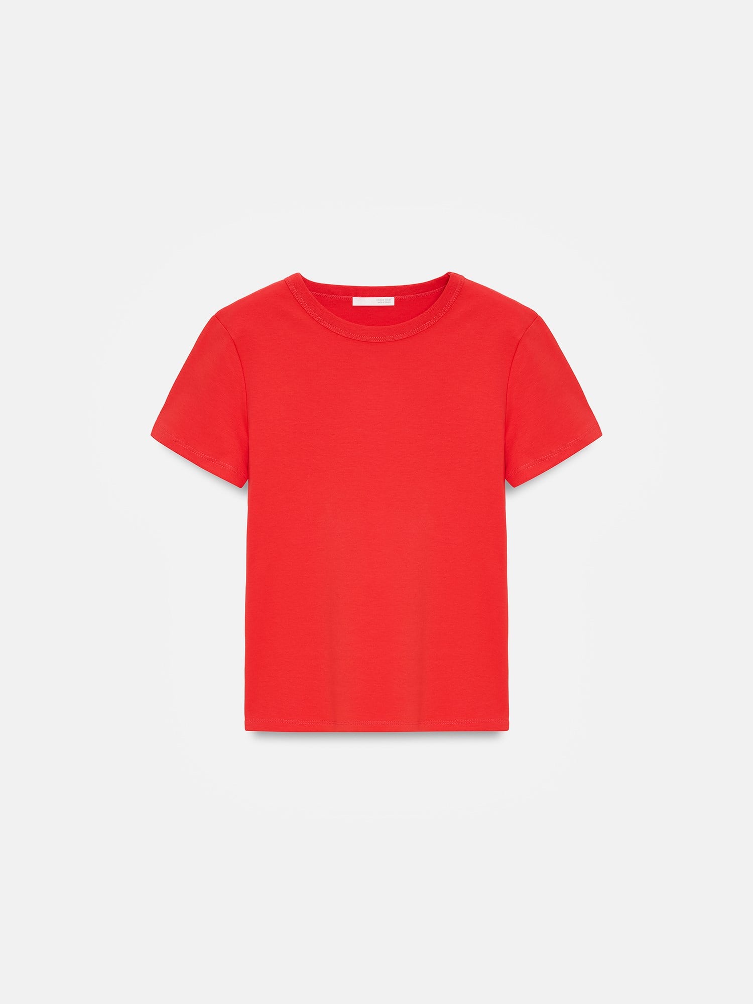 Dilvin 32779 Bisiklet Yaka T-shirt-Kırmızı 