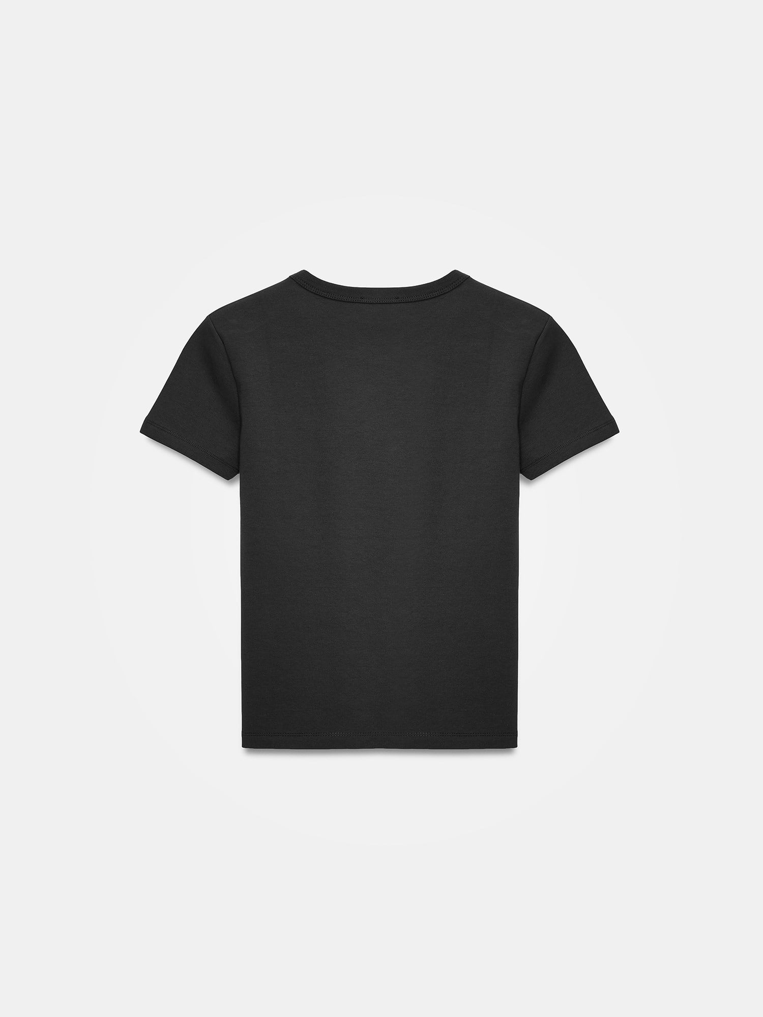 Dilvin 32779 Bisiklet Yaka T-shirt-Siyah