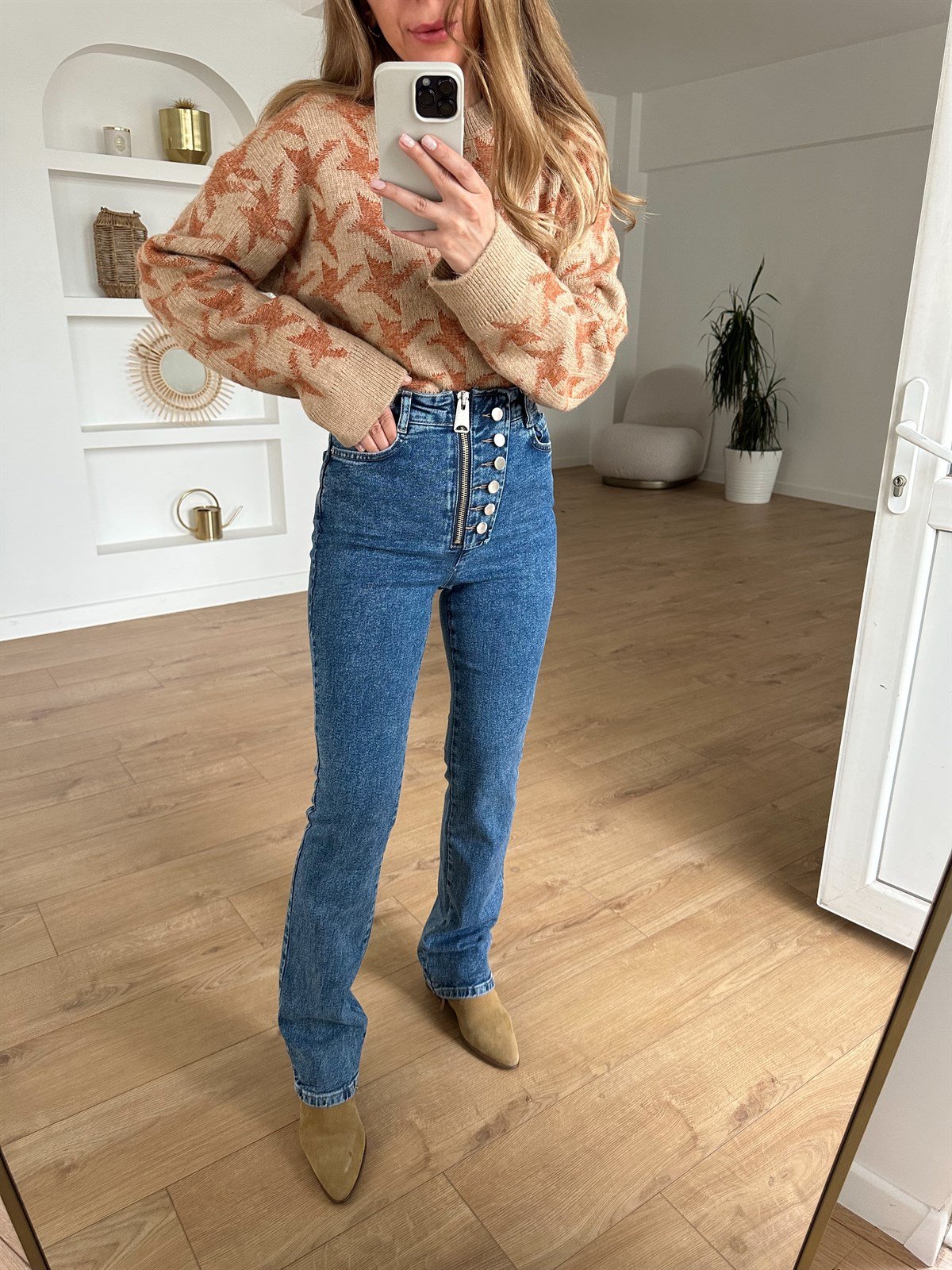 DİLVİN LACİVERT FERMUARLI JEAN