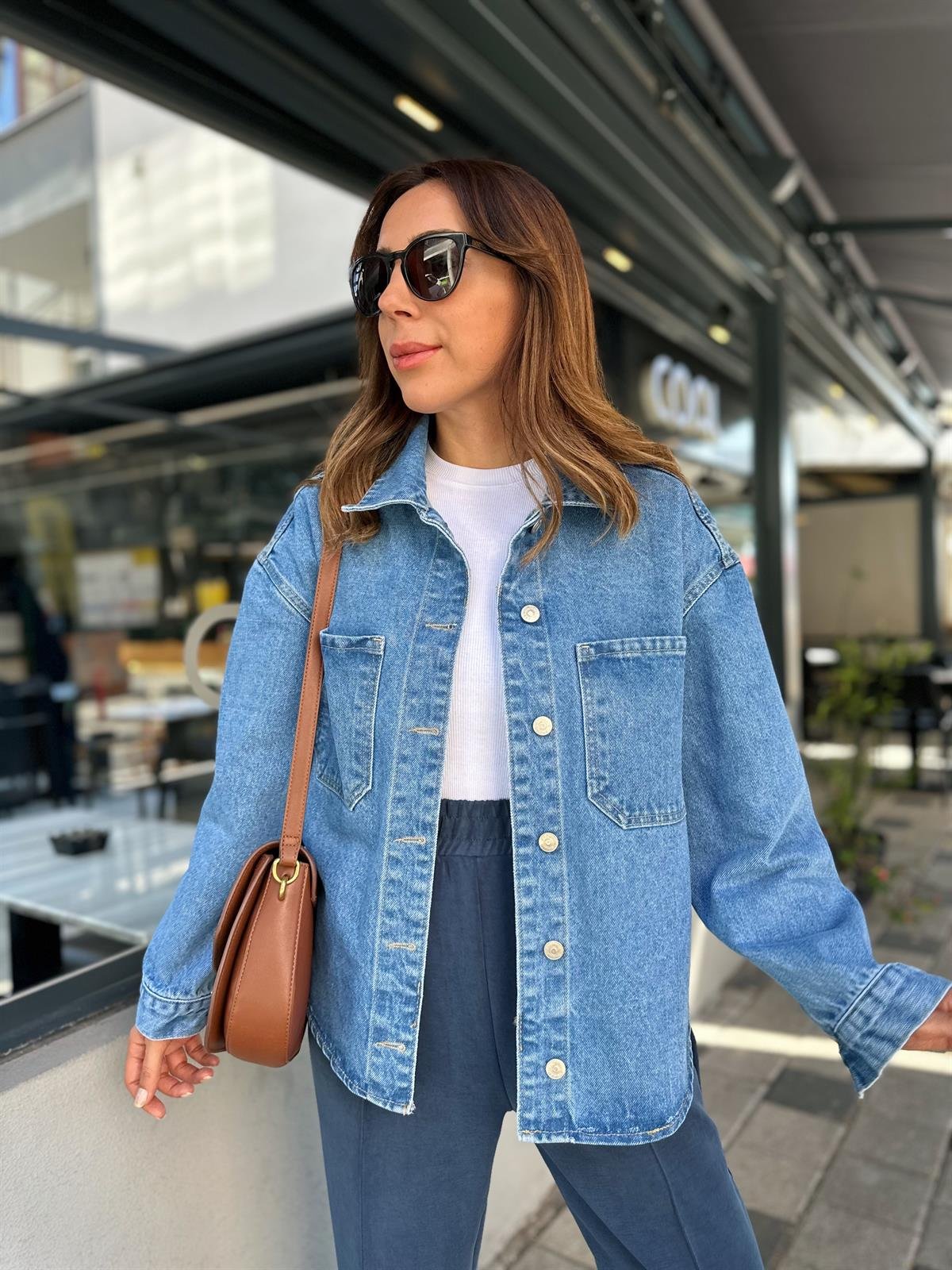 DİLVİN MAVİ JEAN CEKET