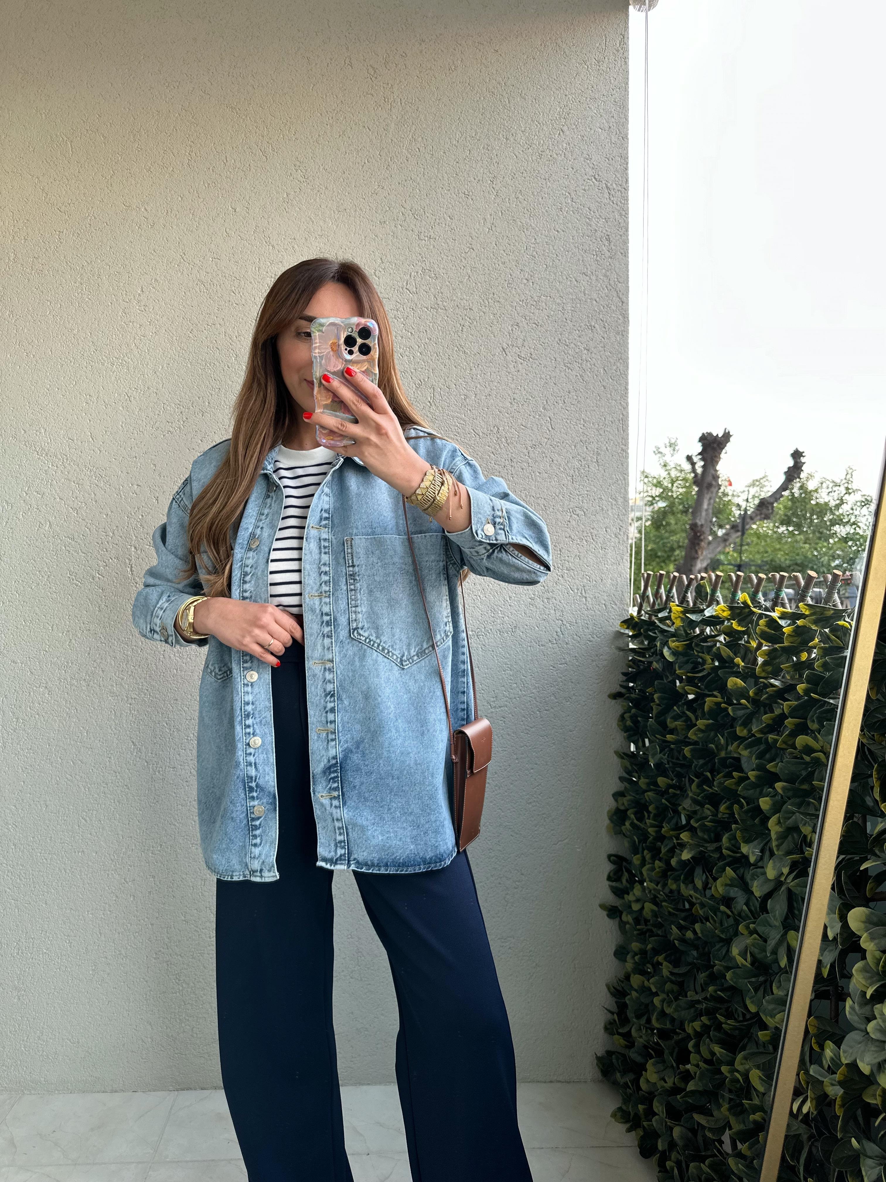 DİLVİN OVERSIZE PREMIUM JEAN CEKET