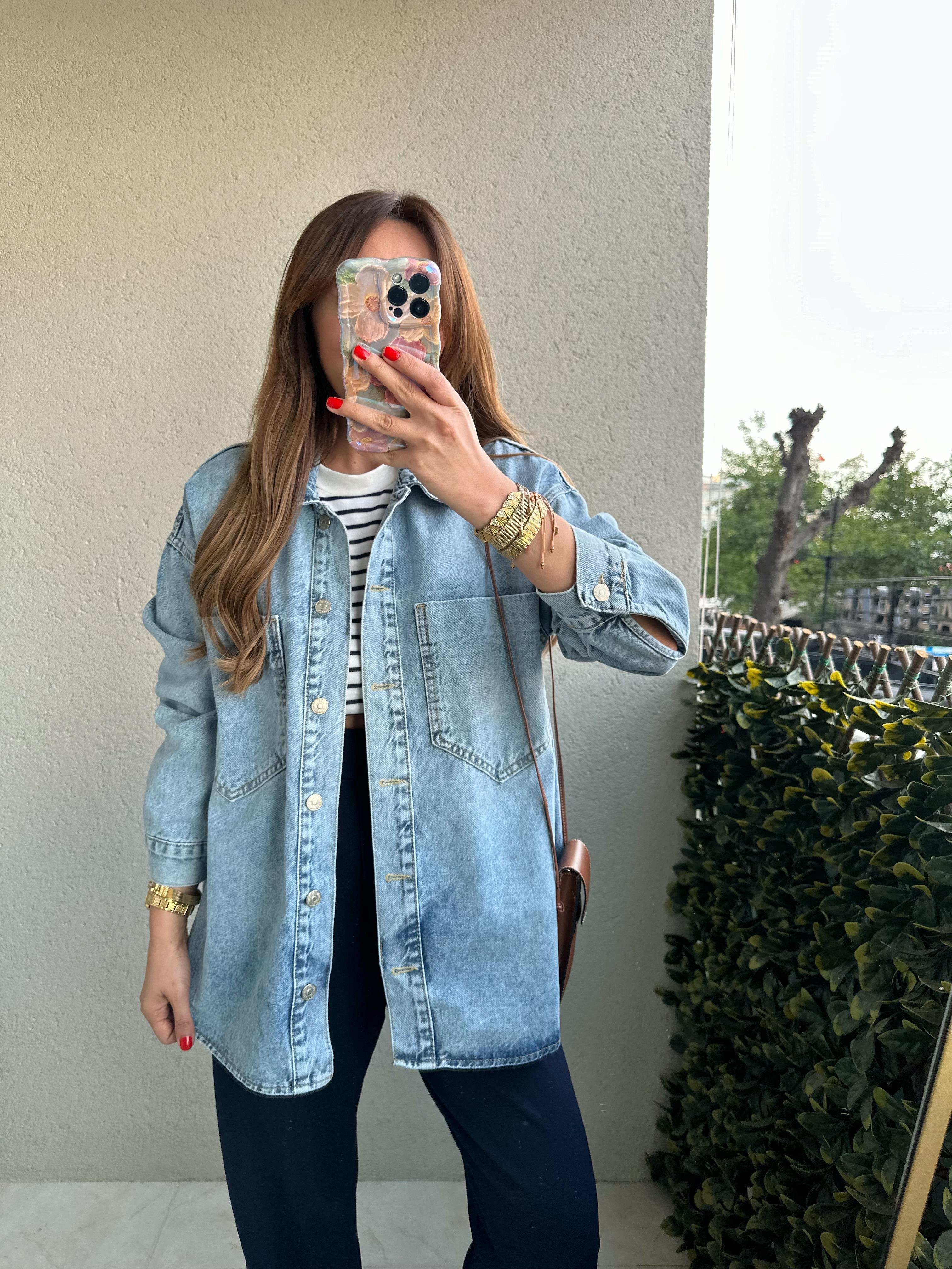 DİLVİN OVERSIZE PREMIUM JEAN CEKET