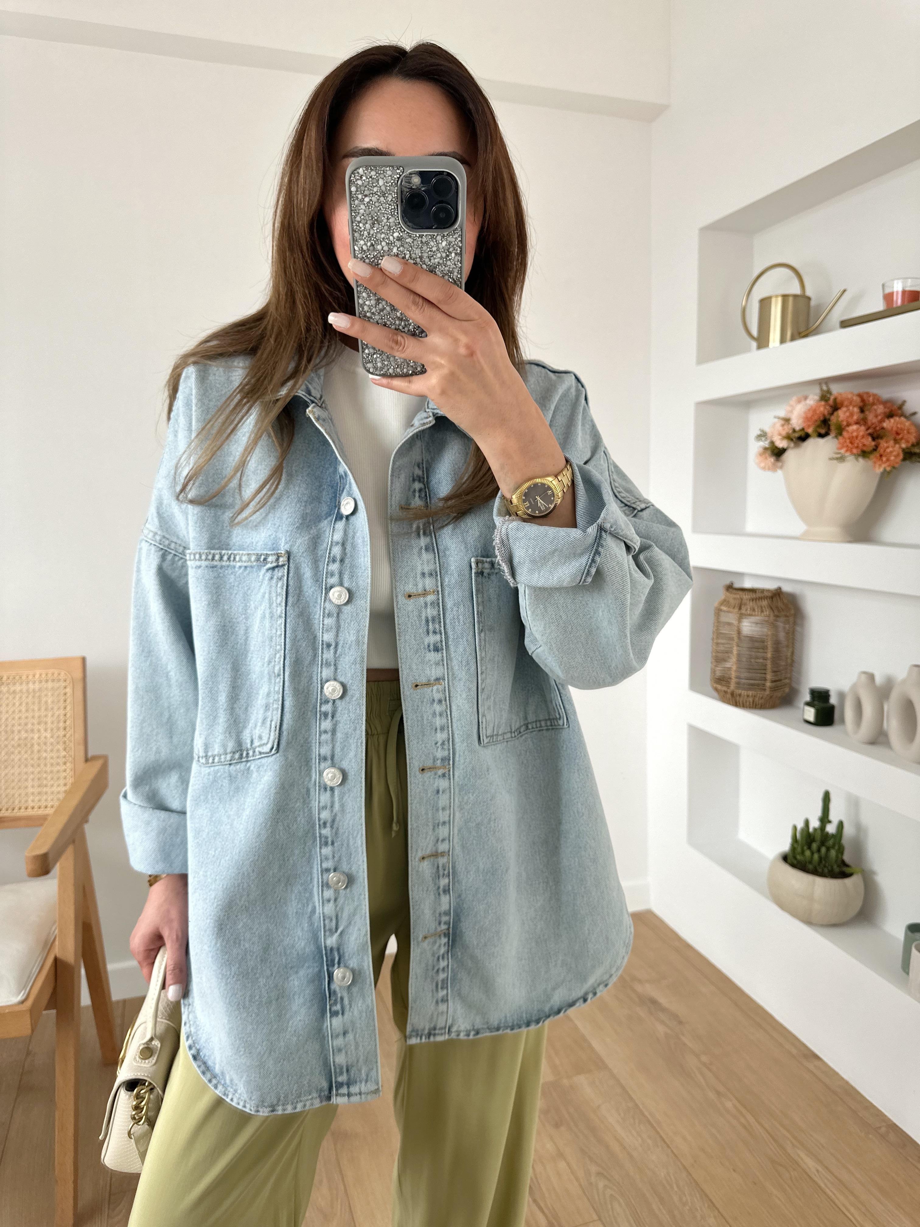 DİLVİN OVERSIZE PREMIUM JEAN CEKET