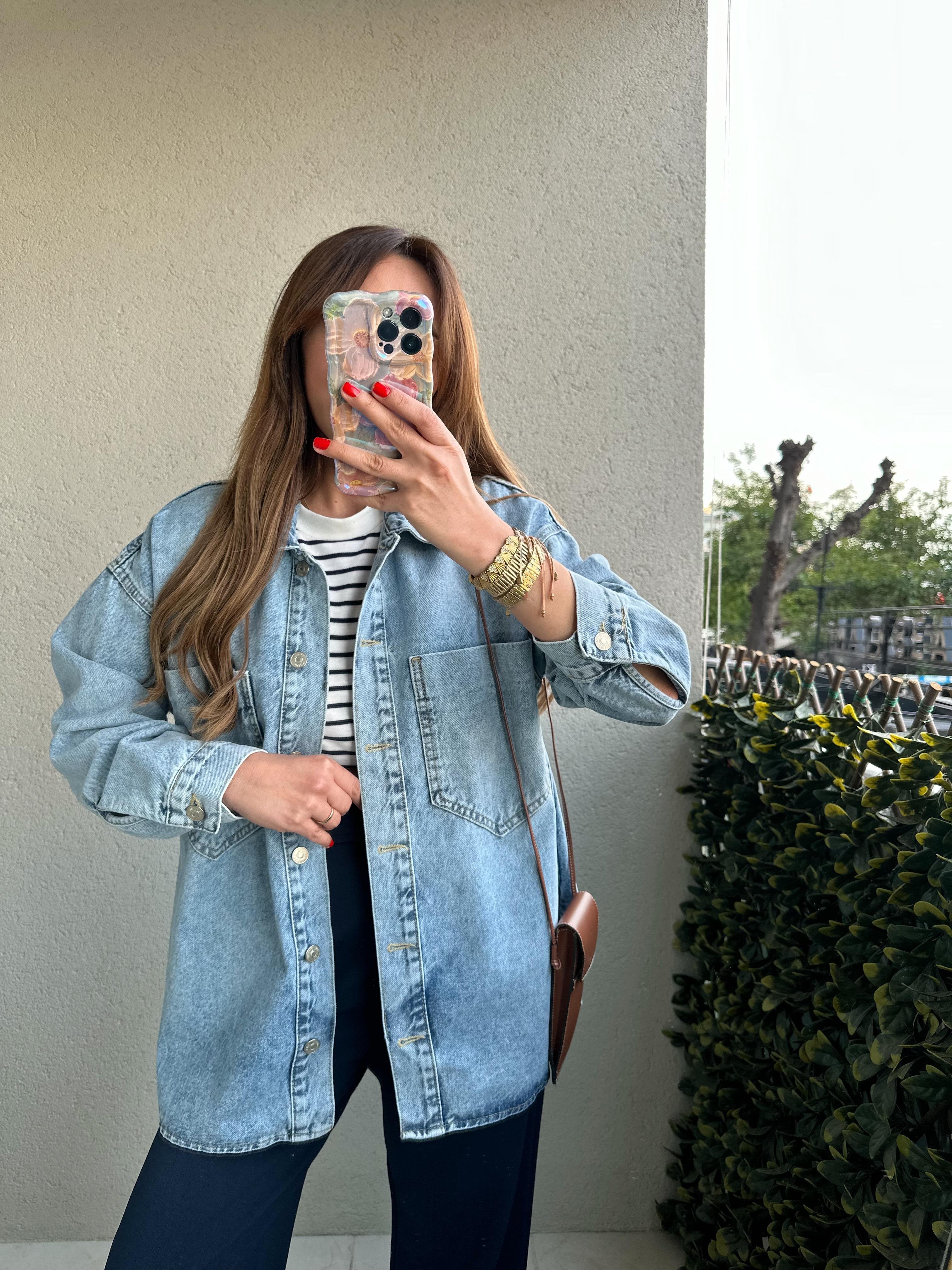 DİLVİN OVERSIZE PREMIUM JEAN CEKET