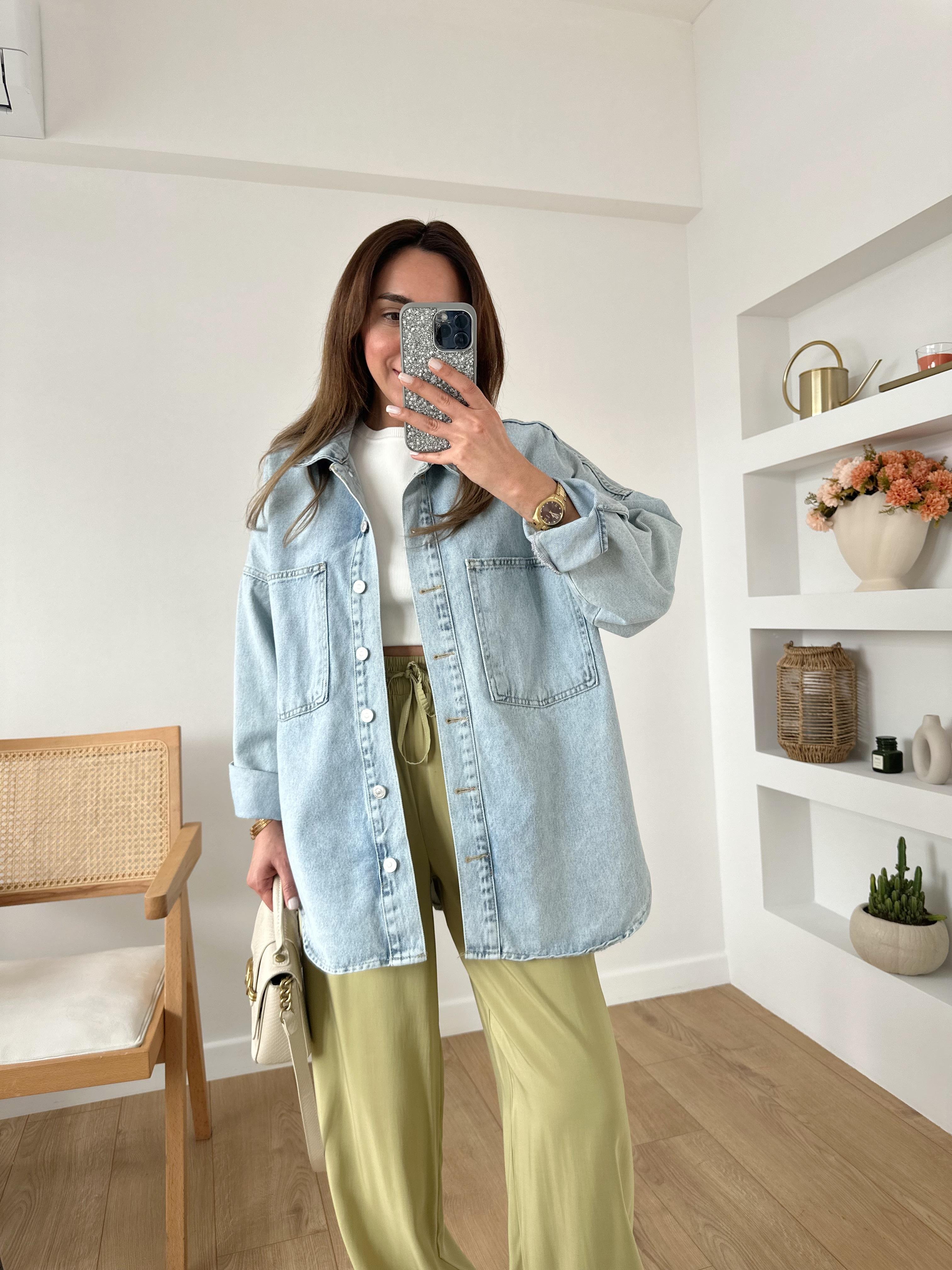 DİLVİN OVERSIZE PREMIUM JEAN CEKET