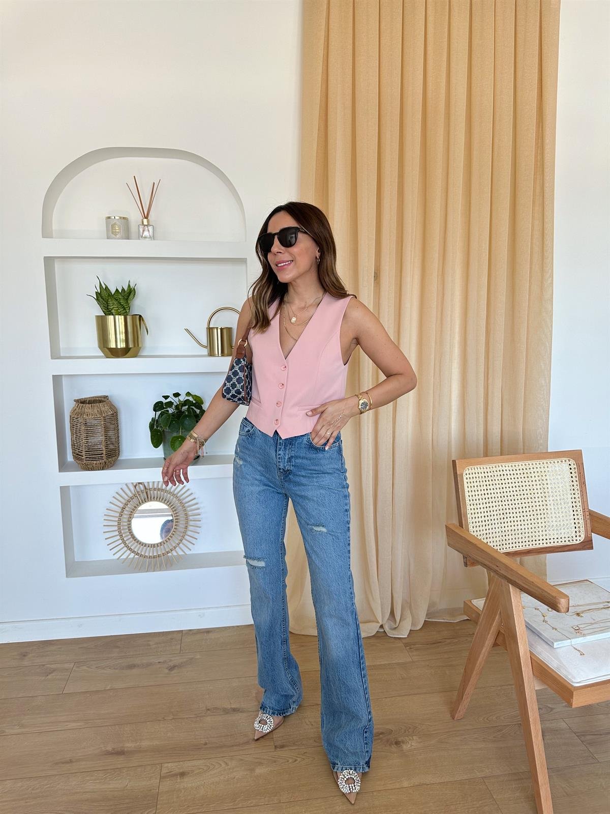 DİLVİN PREMIUM PEMBE YELEK 