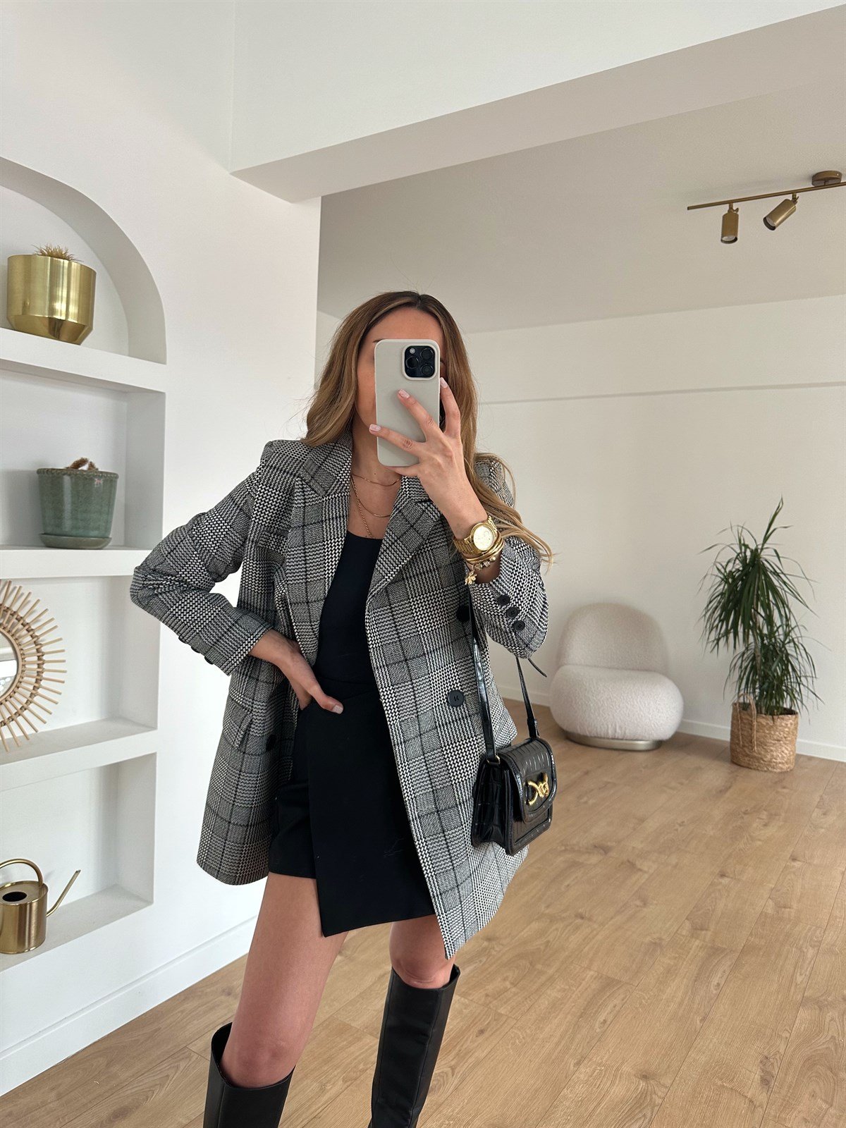 EKOSE ASTARLI BLAZER CEKET