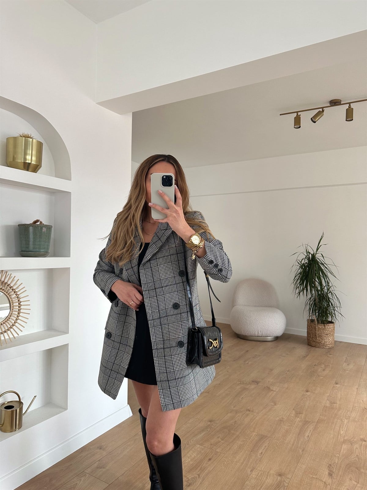 EKOSE ASTARLI BLAZER CEKET