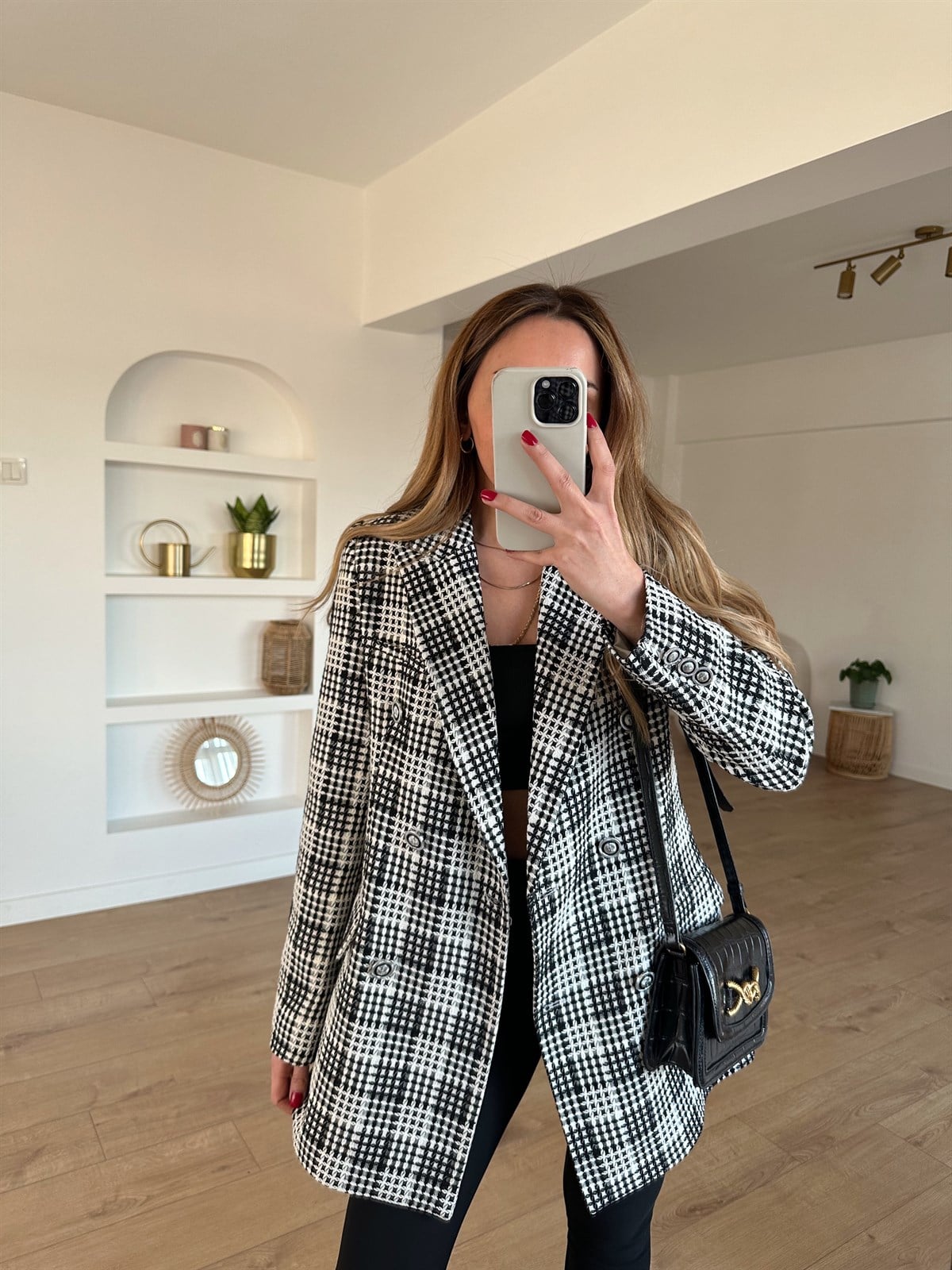 EKOSE ASTARLI BLAZER TÜVİT CEKET
