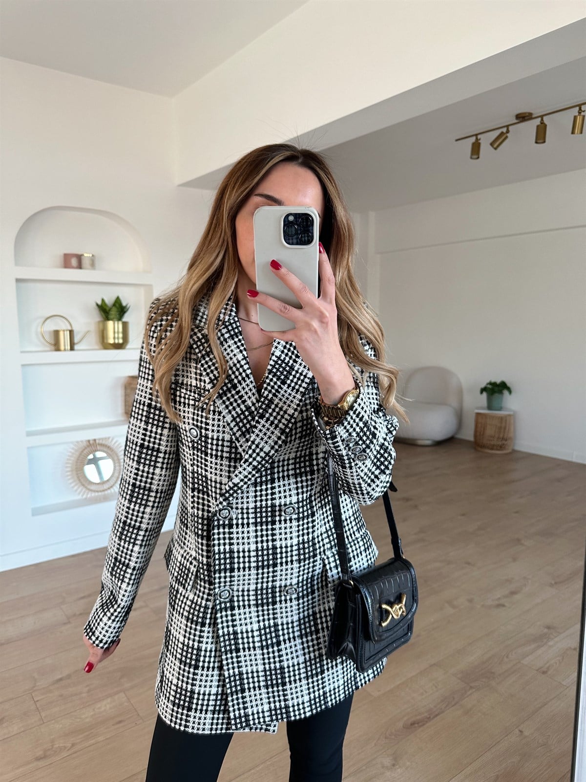 EKOSE ASTARLI BLAZER TÜVİT CEKET