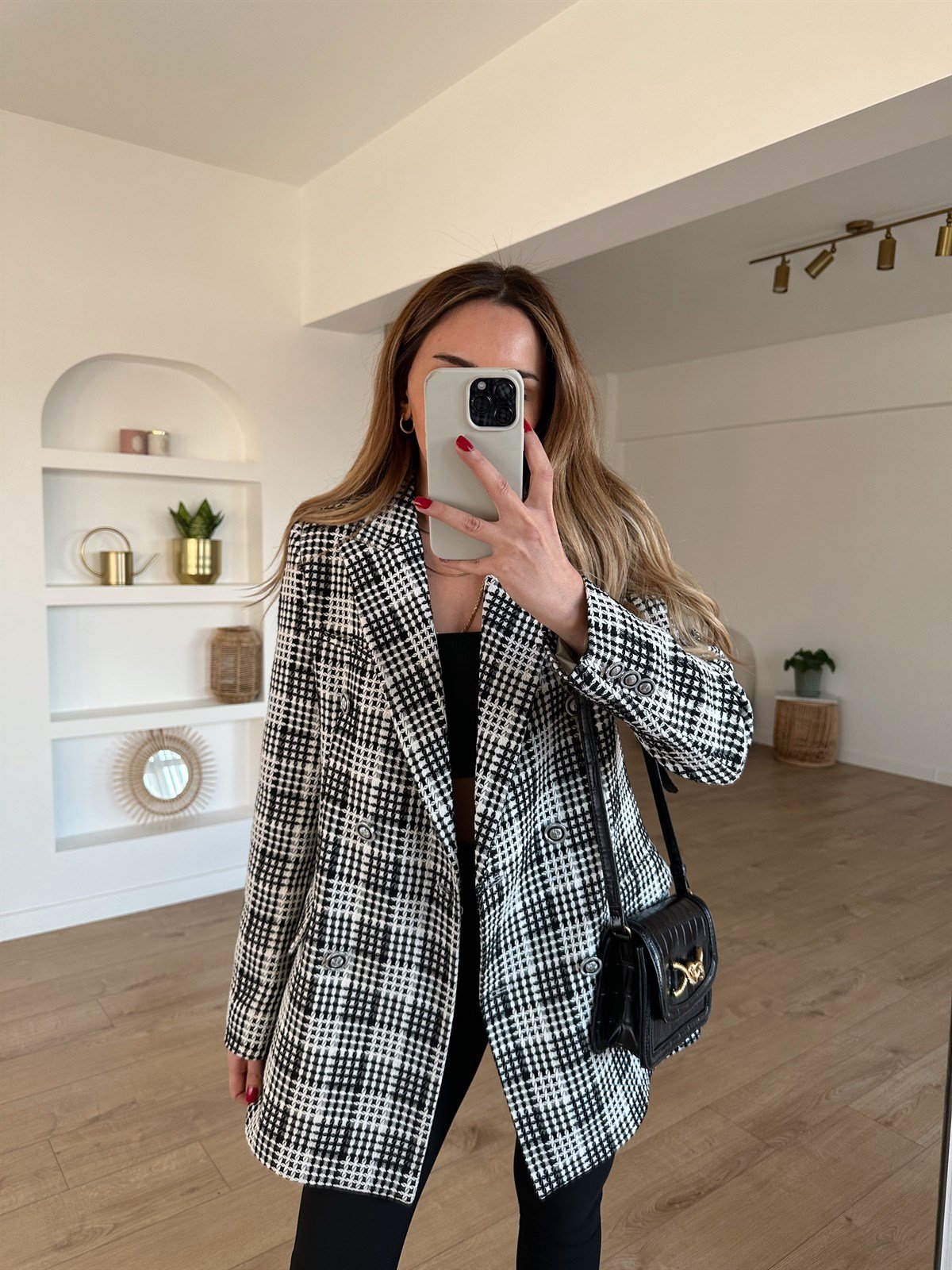 EKOSE ASTARLI BLAZER TÜVİT CEKET