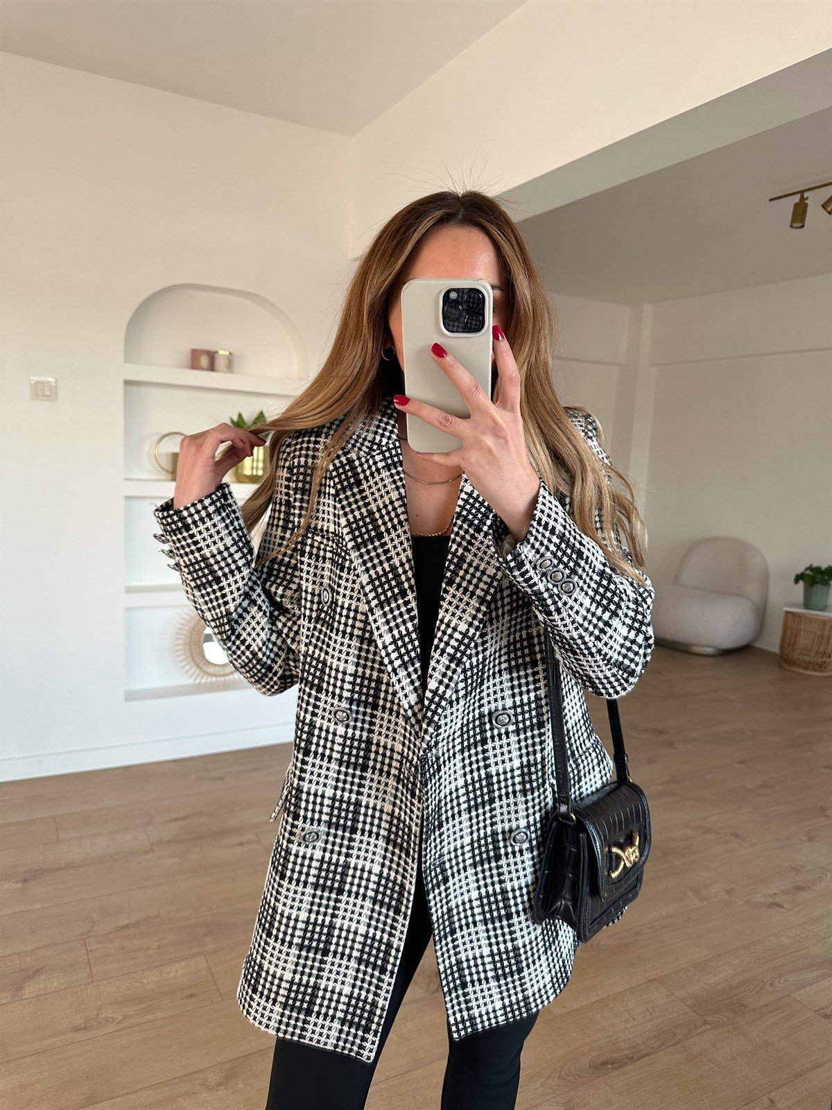 EKOSE ASTARLI BLAZER TÜVİT CEKET