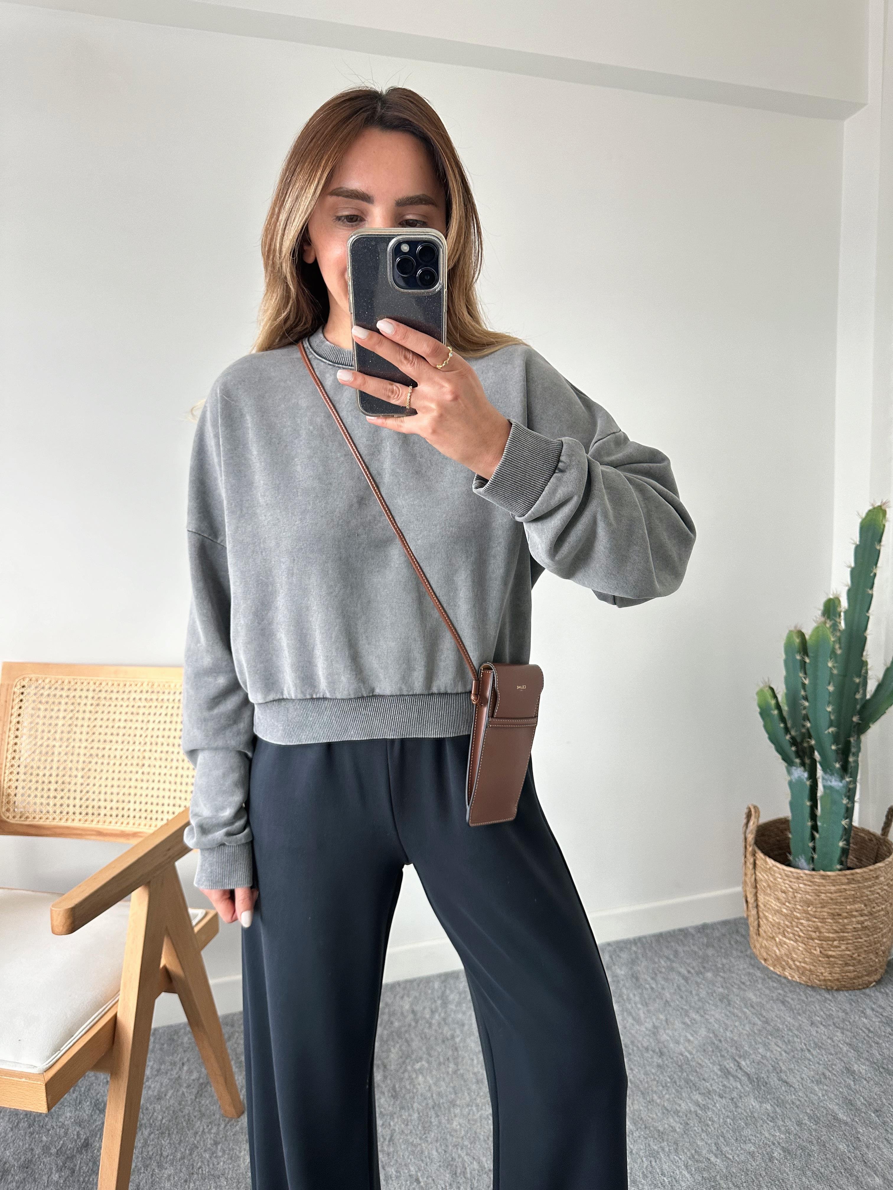 FÜME ASİT YIKAMA PREMIUM SWEAT