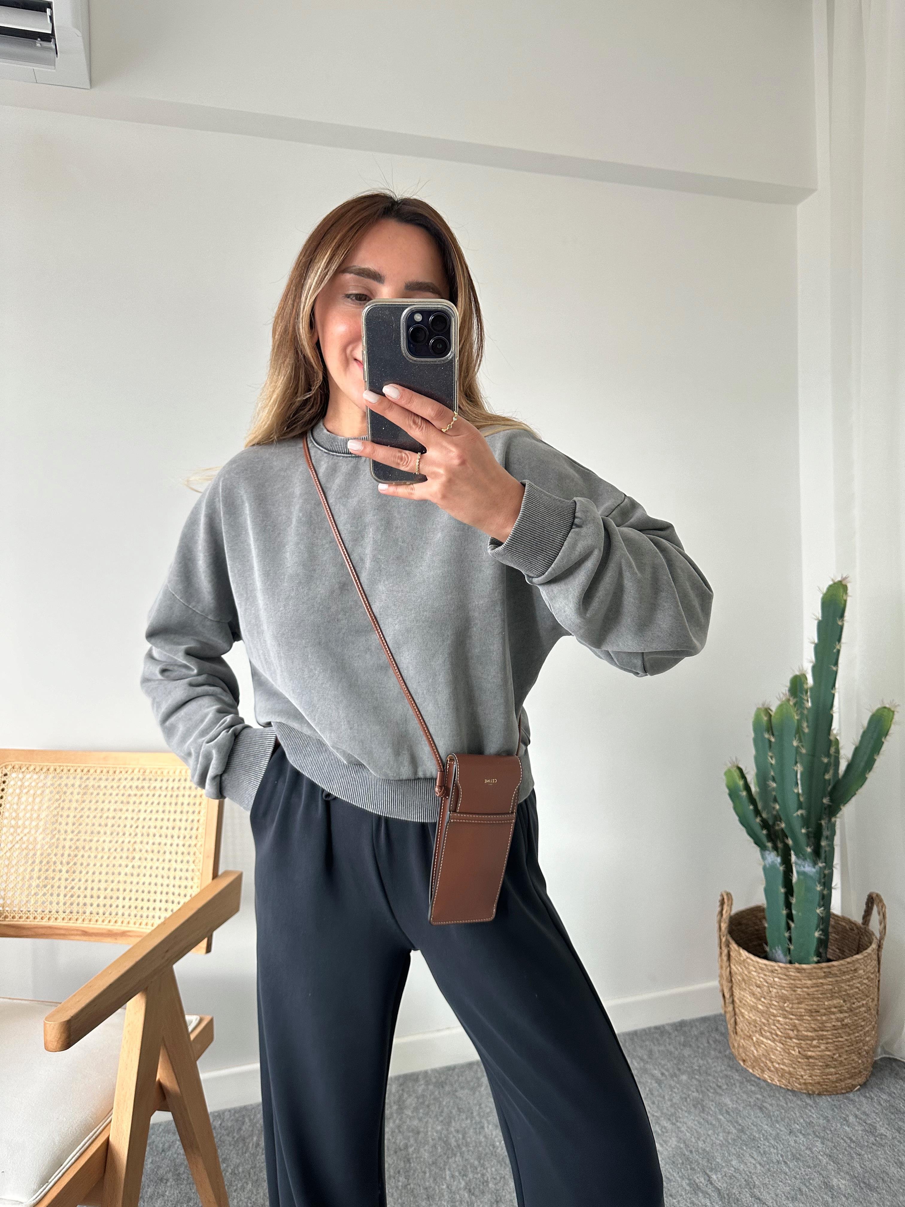 FÜME ASİT YIKAMA PREMIUM SWEAT