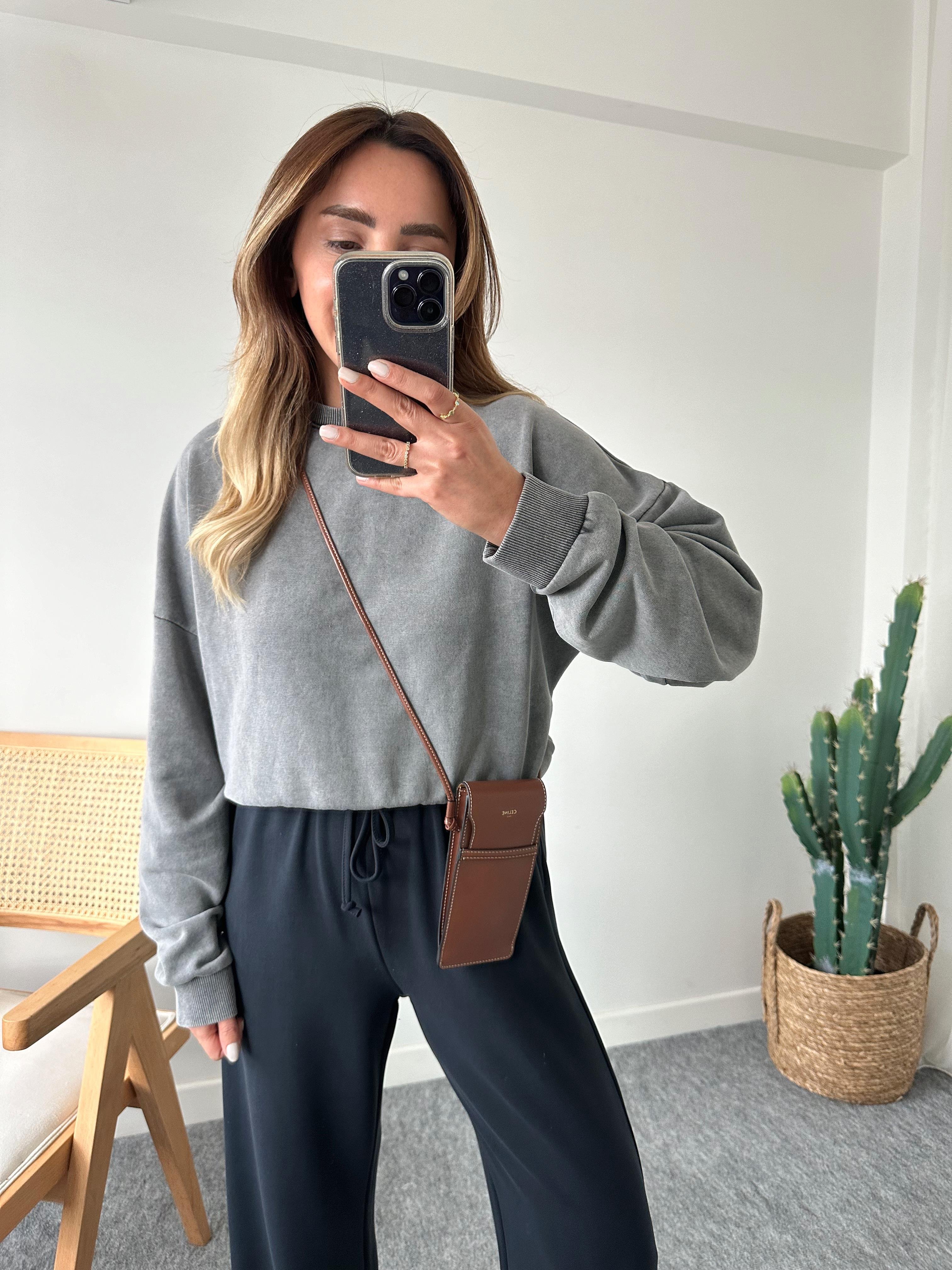 FÜME ASİT YIKAMA PREMIUM SWEAT