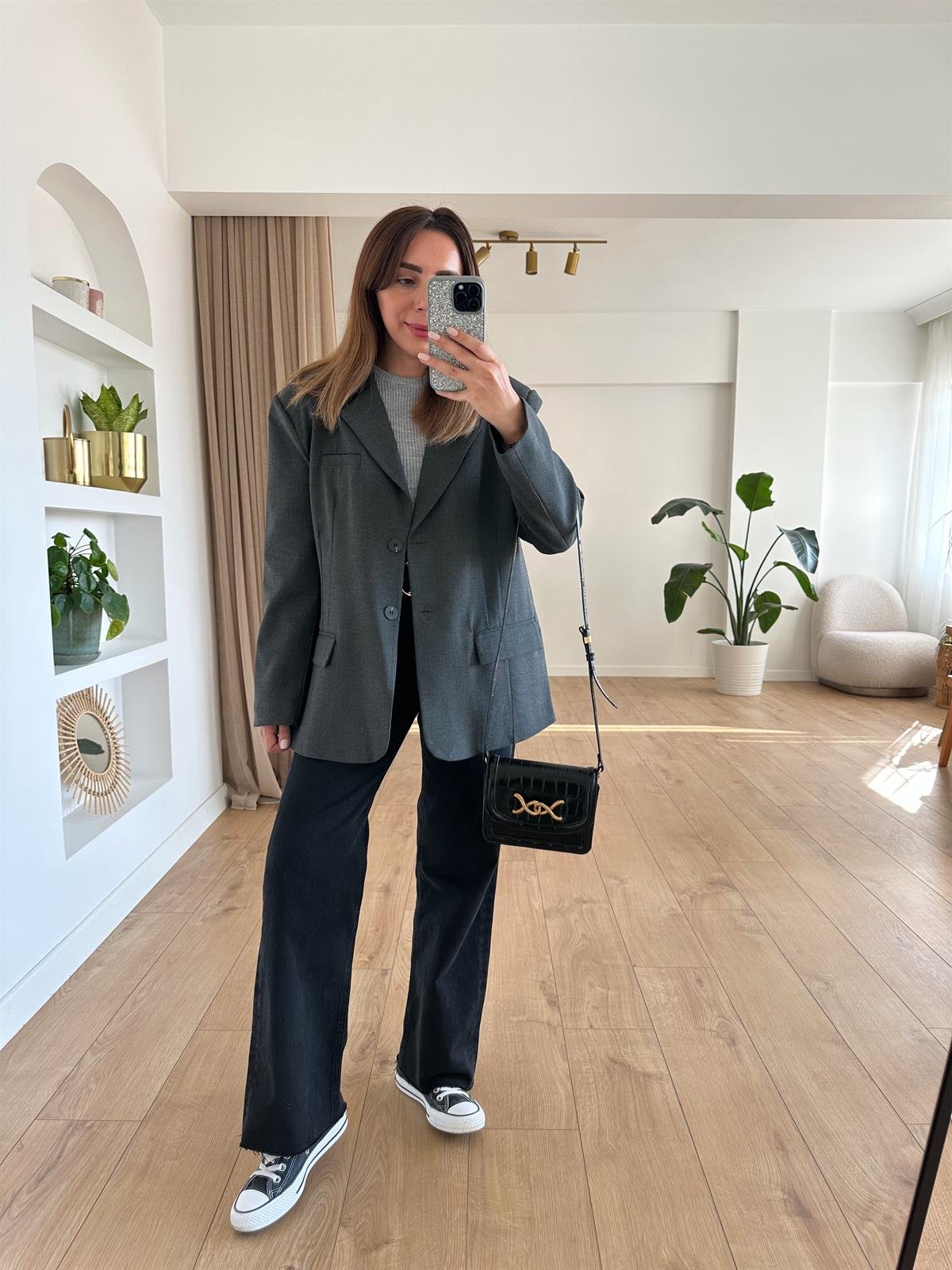 FÜME VATKALI OVERSIZE CEKET